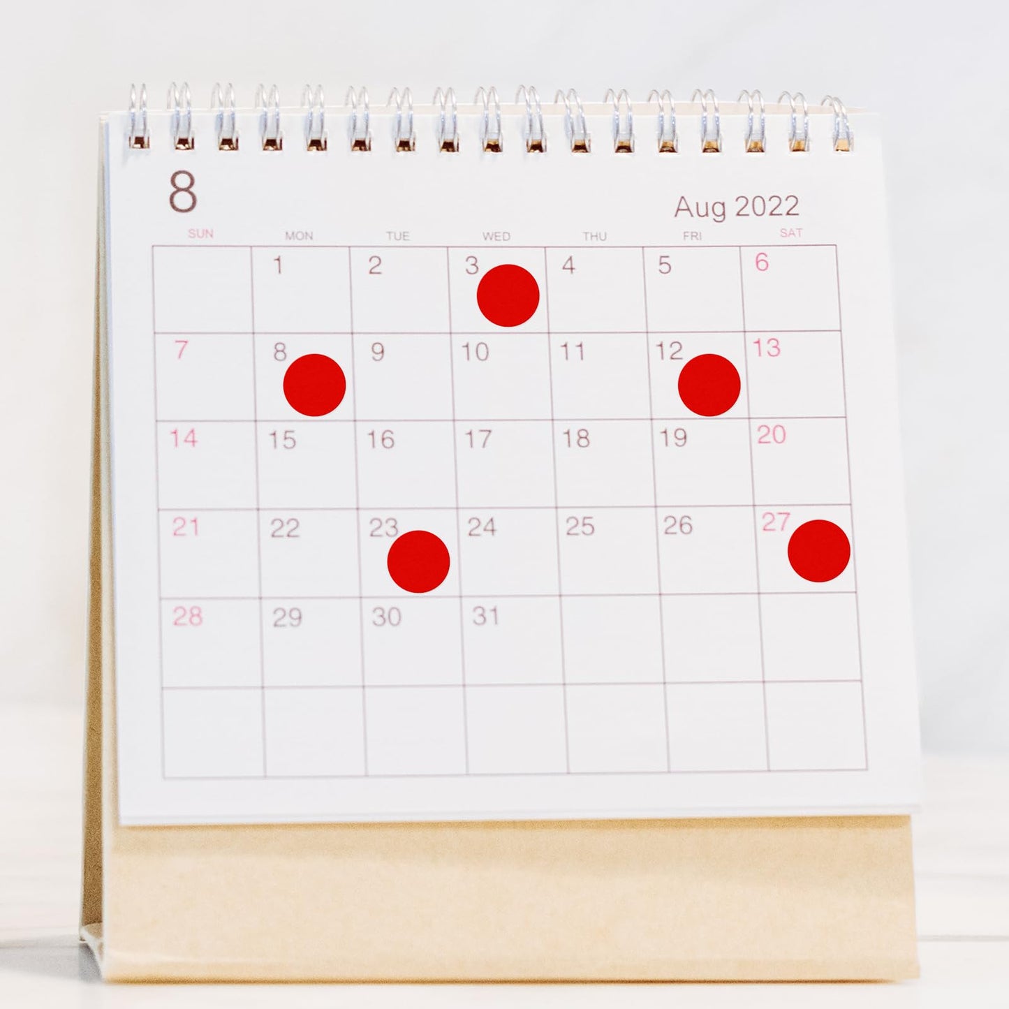 Round Stickers Red 0.5 Inch Circle Labels with Color Coding Dot Sticker Waterproof Removable Roll of 2000 PCS