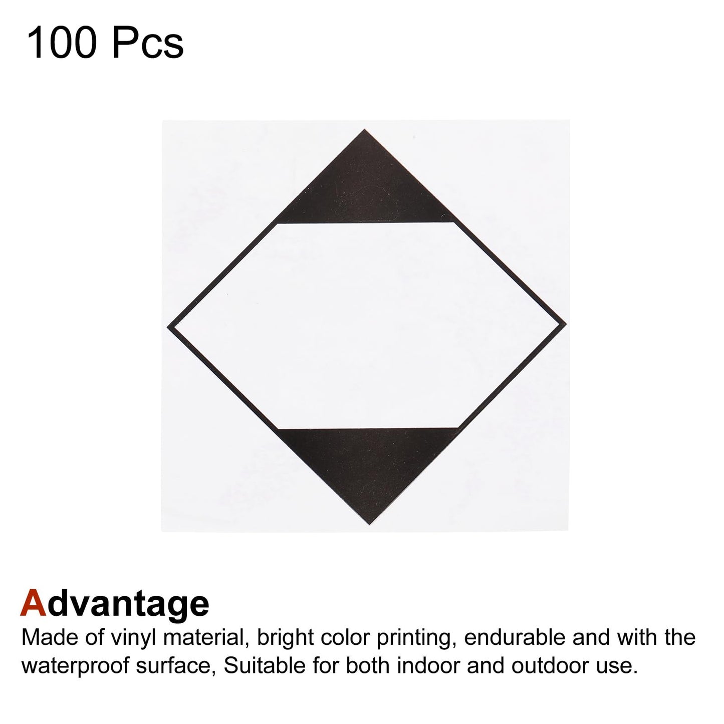 MECCANIXITY Square Shipping Labels Transport Stickers Limited Quantity of Goods with Black Words 2 x 2 Inch Pack of 100