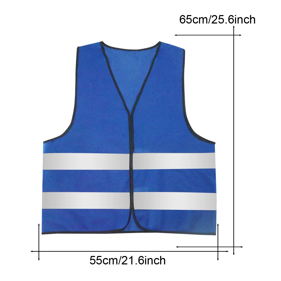 AIEOE Mens 5/10 Pack High Visibility Reflective Vest Hi-vis Bright Color Construction Safety Vest Blue-1
