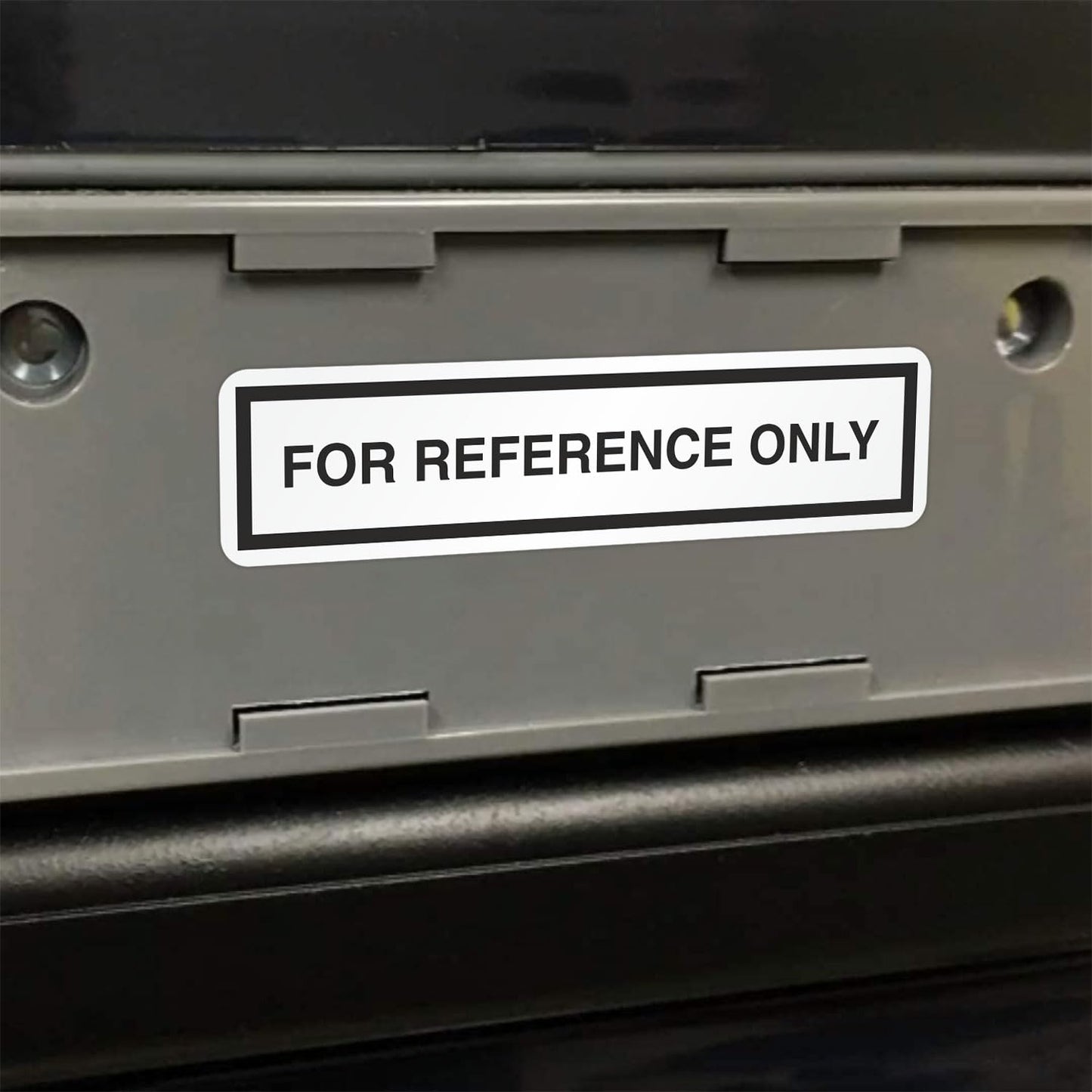 SmartSign (Pack of 250) "for Reference Only" Labels in Dispenser, QC Labels, 0.5" x 2" Adhesive Vinyl, Black & White Box of 250