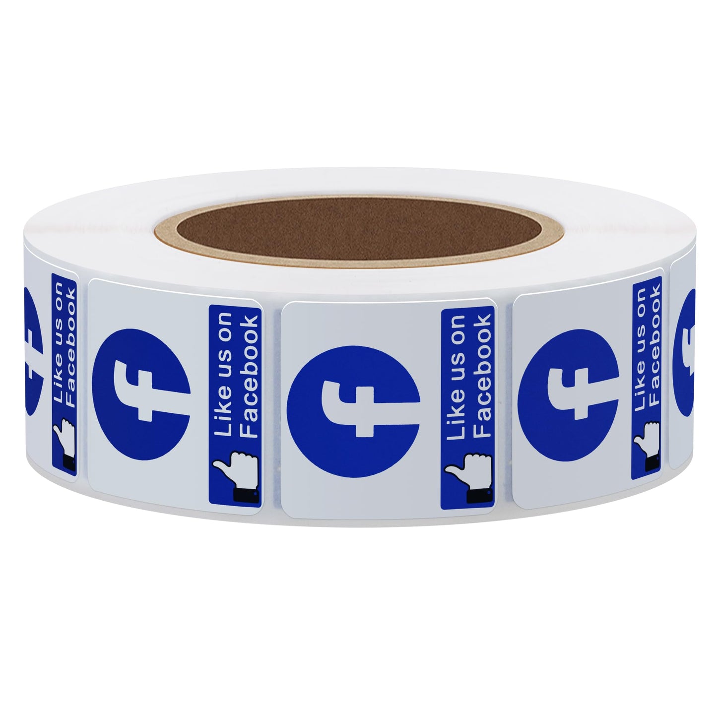 Hybsk Like Us On Facebook Labels 1 Inch Total 1,000 Labels on a Roll (Like Us On Facebook)