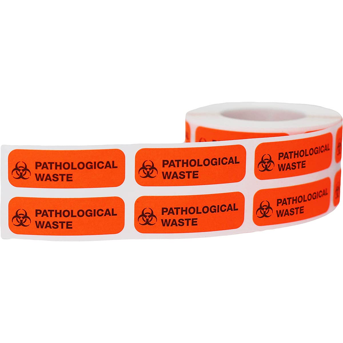 Pathological Waste Medical Healthcare Labels 0.5 x 1.5 Inch 500 Total Stickers