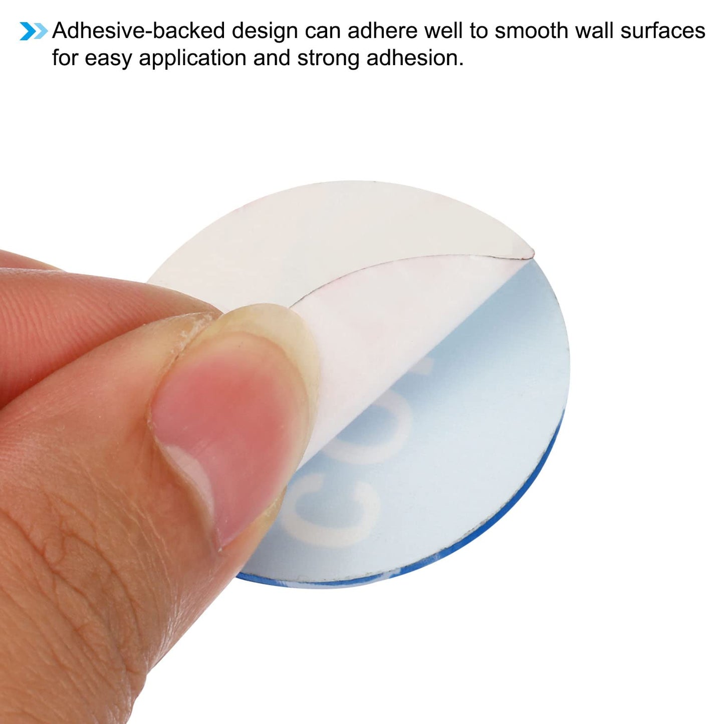 PATIKIL Open/Close Sticker, 3 Pairs/6 Pack Acrylic Self Stick Round Business Door Label Signs for Office Store, Blue/Red 6