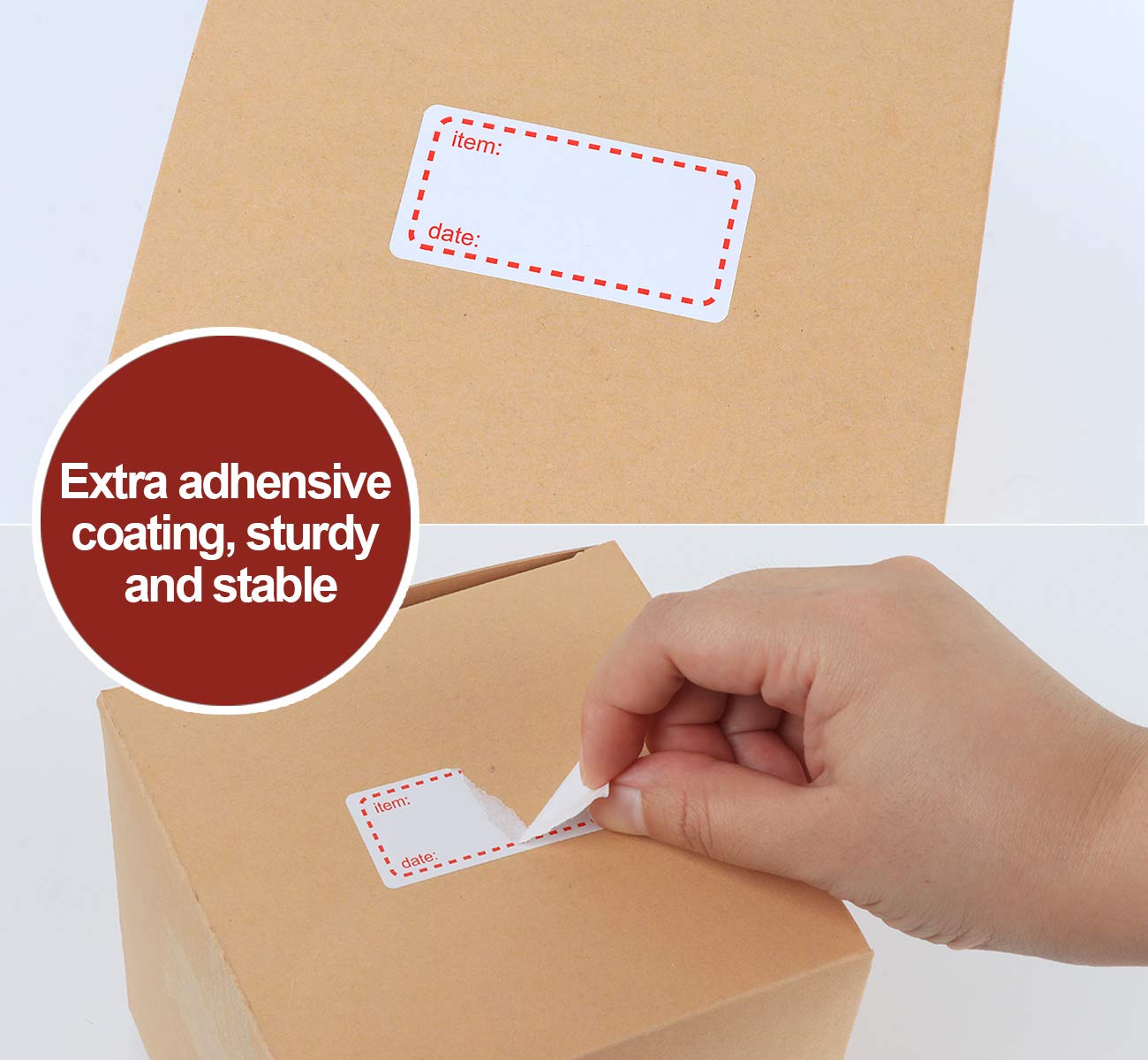 1000 Freezer Food Labels On Roll,Self-Adhesive Date Labels 1x2 Inch Removable Labels for Food Containers Storage,Food Containers Storage,Refrigerator,and Pantry Organization