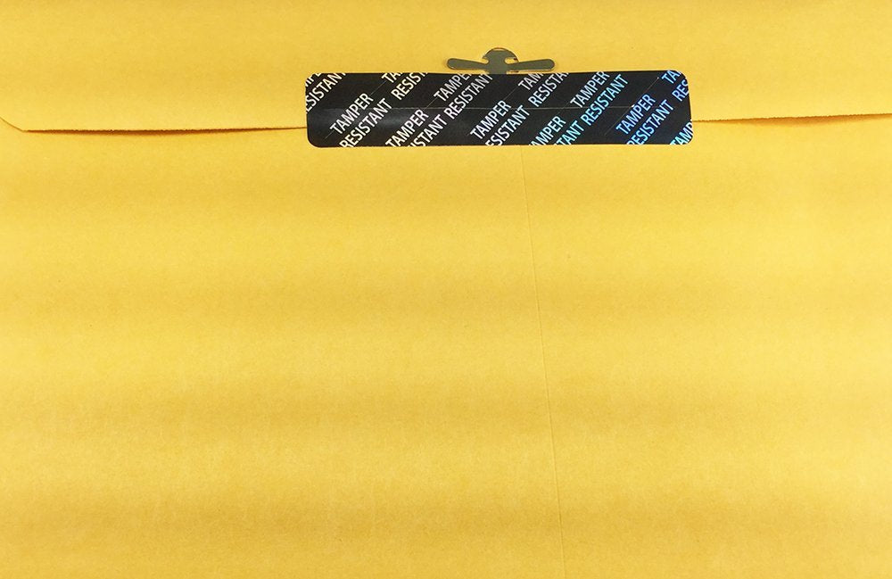 Tamper-Resistant Metallic Labels, 0.75" x 3.5" Adhesive Stickers, 500-Pack Black Metalized