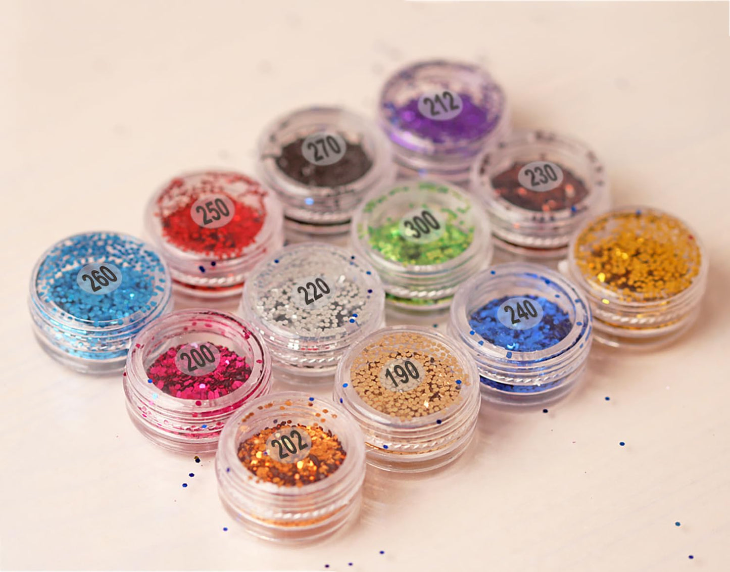 Mini Skater 15 Sheets 1 to 300 Small Round Clear Consecutive Number Stickers Self Adhesive Labels Inventory Storage Stickers for Organizing Nail Polish Bottles Office Classroom Supplies