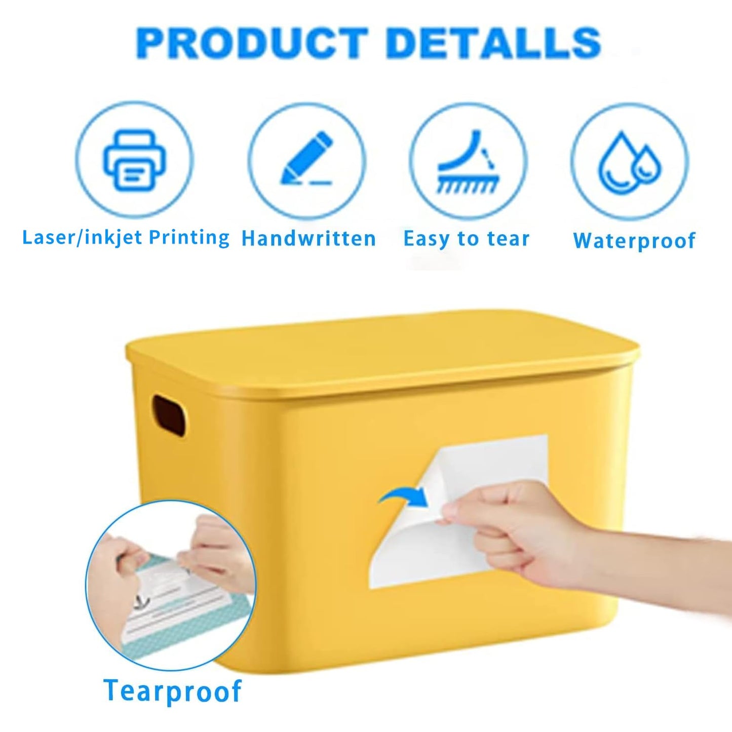 Removable Freezer Labels, Date Label 1x3 Inch Food Storage Stickers, Waterproof Oil Resistant Easy Clean Leaves no Residue 250 Total Per Roll,2 Rolls White 1×3 inch-2 rolls