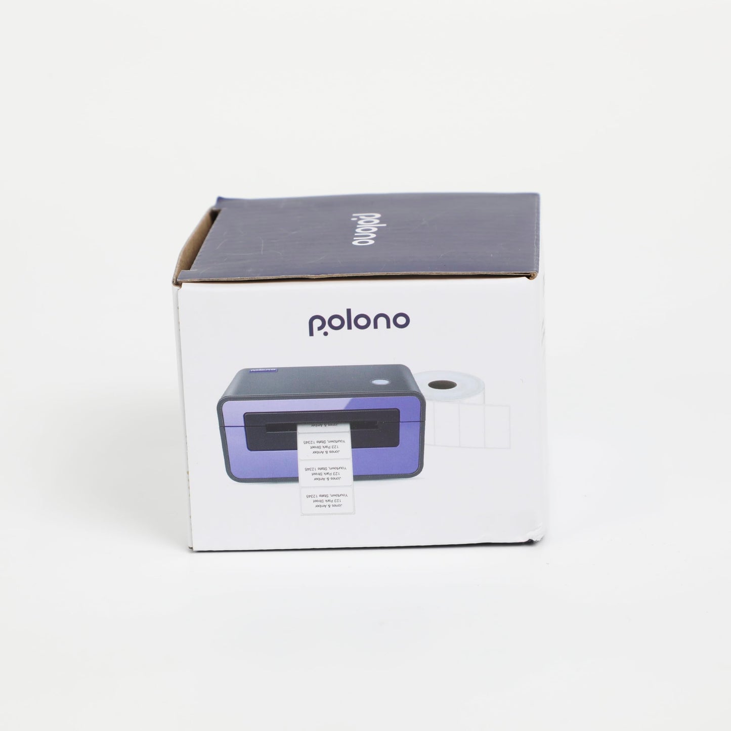 POLONO Genuine 2.25" x 1.25" Direct Thermal Label, Self-Adhesive Address Shipping Thermal Label, Barcodes, Address Postage Labels Compatible with POLONO PL80E, PL70E, PL60 Label Printer (1000 Labels) 2.25×1.25