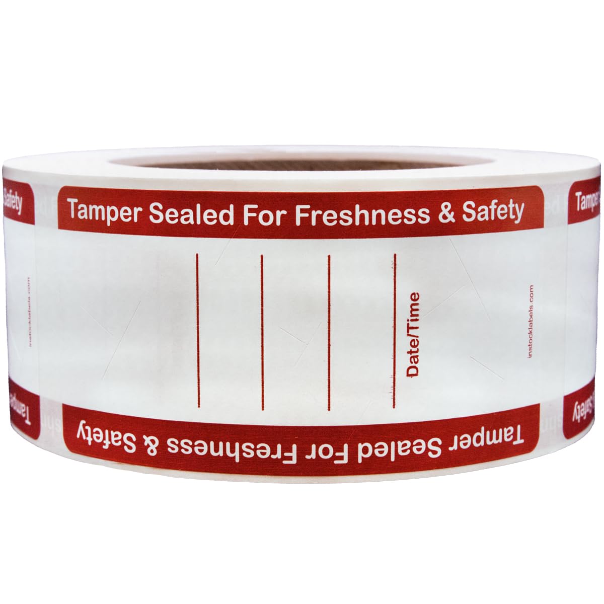 500 White Tamper Evident Food Seal Stickers with Date and Time, Labels for Food Containers, 2 x 4 Inches, Writable Tamper Proof Stickers, Tamper Evident Tape - Ideal for Secure Food Delivery 500