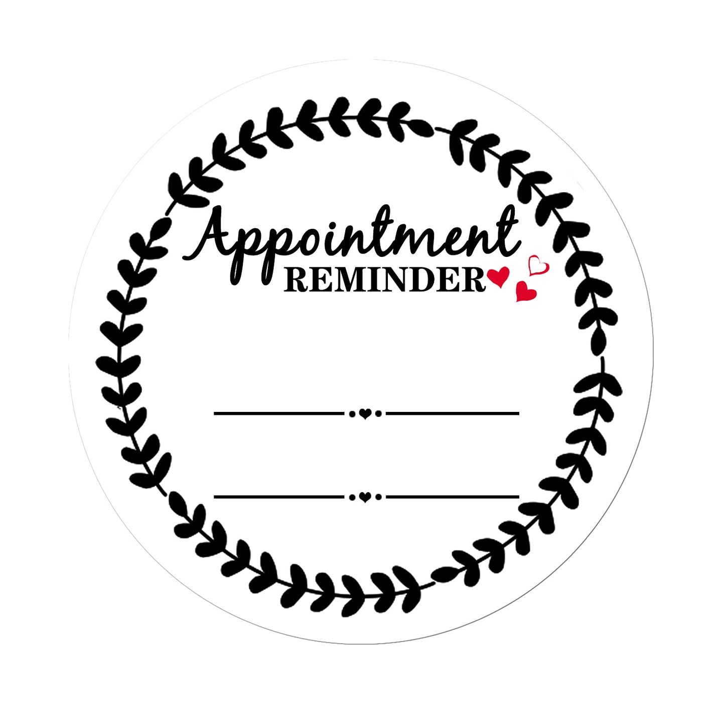 Appointment Reminder Planner Sticker Labels for Business,Hair Salon,Dental Office,Massage Therapist,Grooming,Hairdresser,Medical Doctors,2Inches 500Pcs