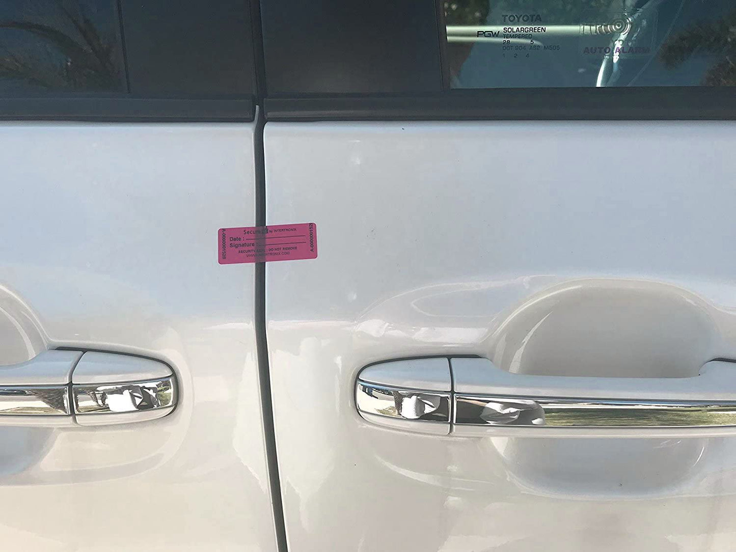 100 High Security Tamper Evident Warranty Void Hologram Labels/Stickers w/Unique Sequential Serial Numbering (Red Gas and Calibration - Non Residue)