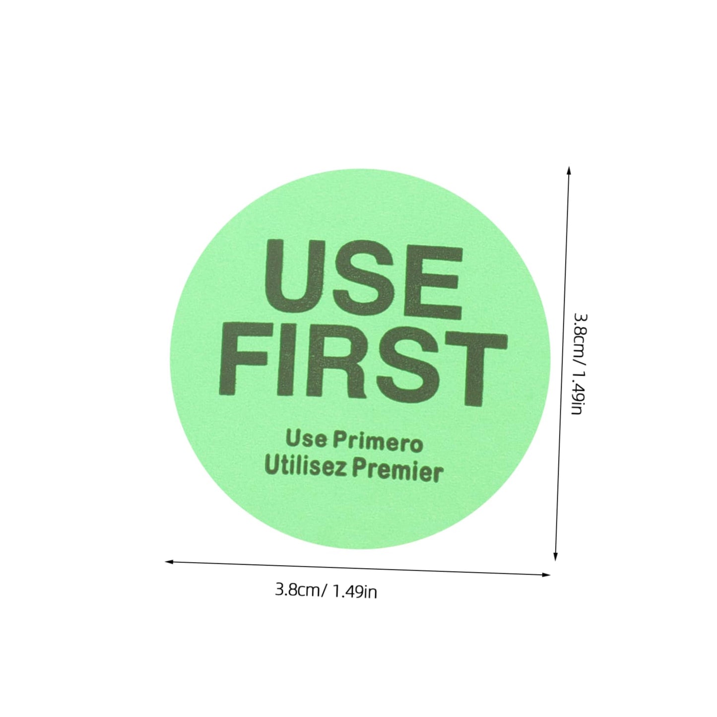 USE First Stickers Restaurant Food Service Labels Kitchen Inventory Control Permanent Labels Adhesive Fluorescent Kitchen Labels
