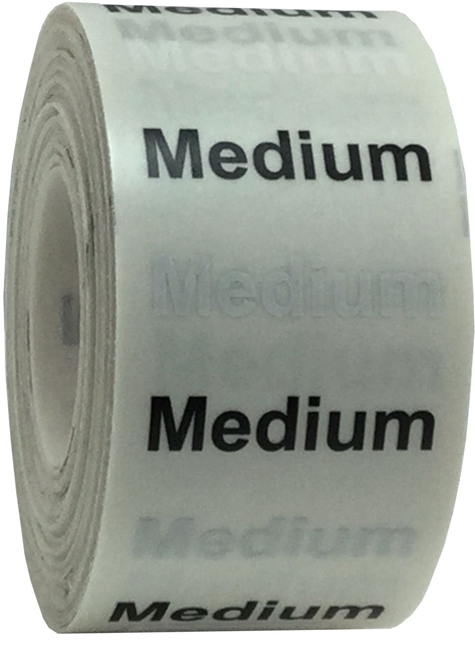 Medium Clothing Labels Size Strip Stickers for Retail Apparel 1.25 x 5 Inch 125 Adhesive Stickers