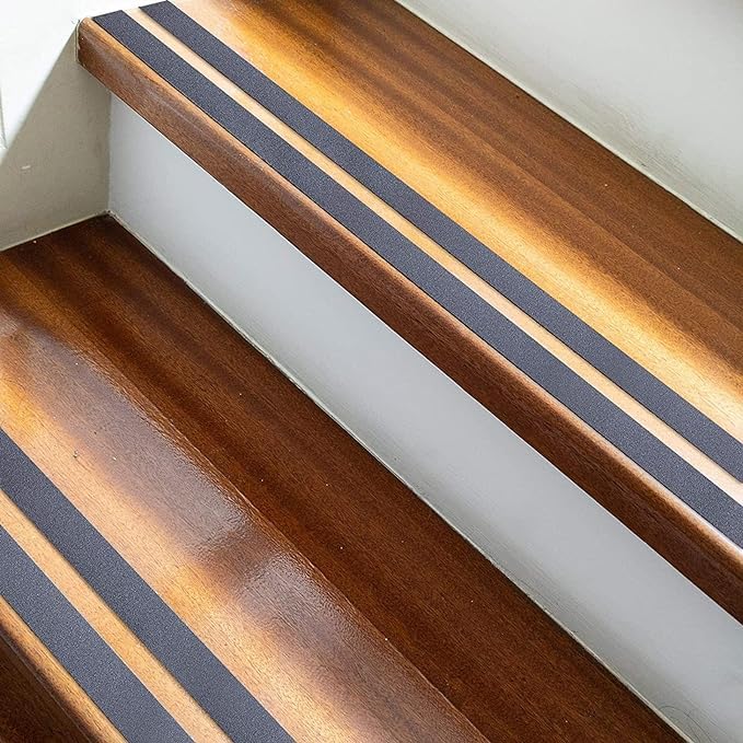 QILIMA Anti Slip Grip Tape, 1 Inch x 16.5 Feet, Black, Waterproof, Non Skid Tape for Stairs, Skateboards, Concrete, Metal, Plastic, Tile, Laminate, Mats, Carpet, Leather