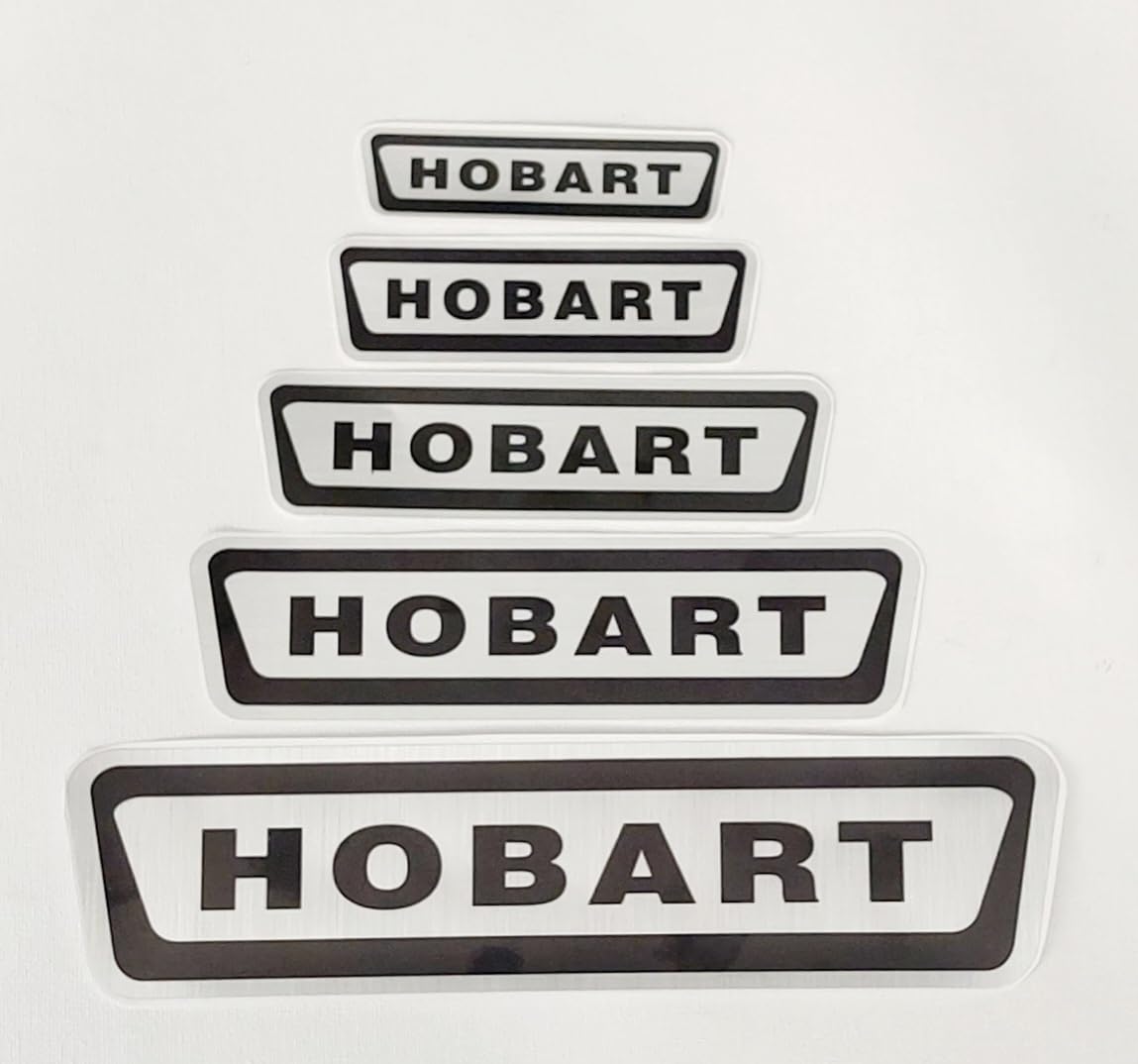 Hobart Genuine OER Replacement Part - Small Metallic Label Set - Pack of 5 (4.1" x 1.3")
