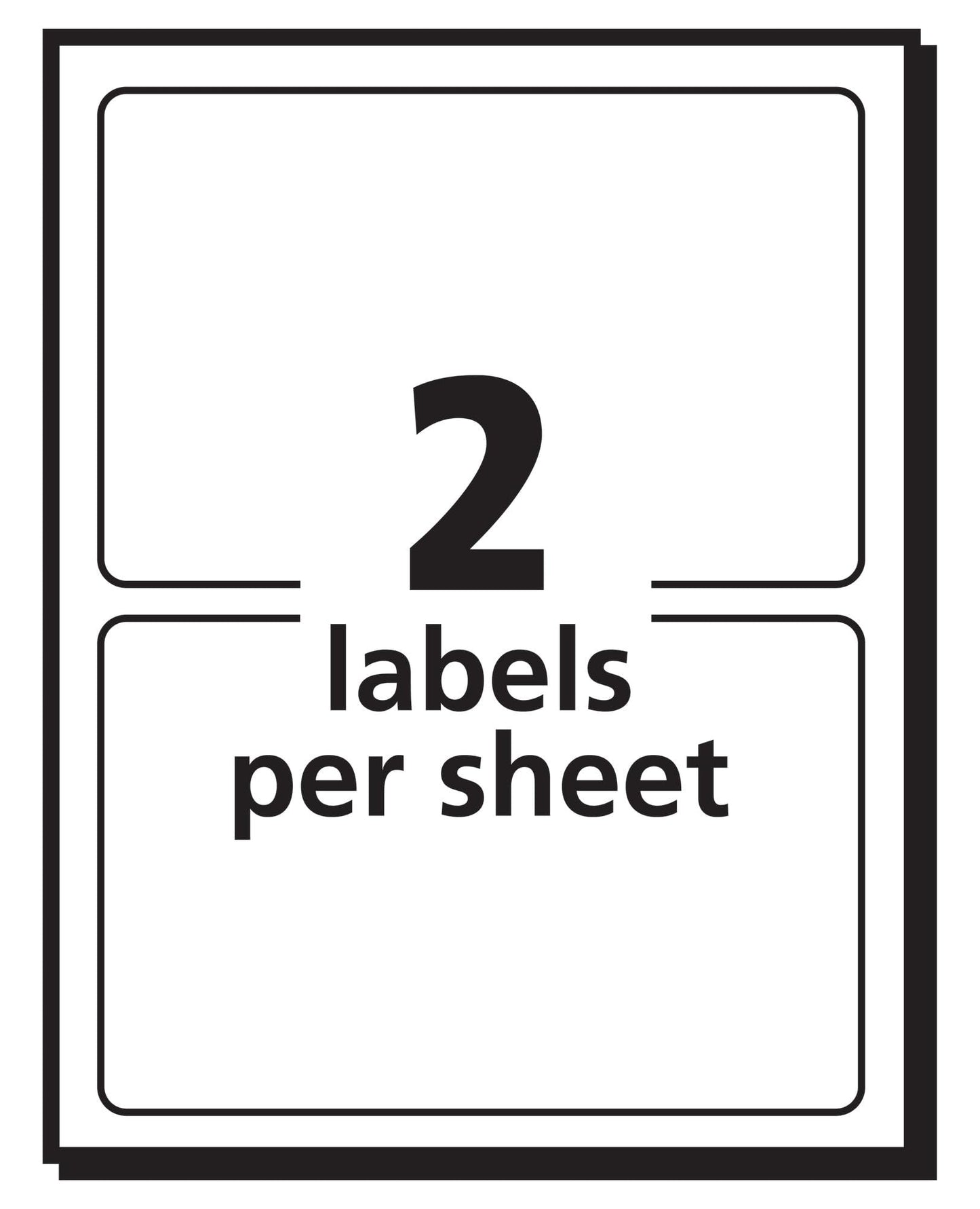Avery Self-Adhesive Removable Labels, 3 x 4 Inches, White, 80 per Pack (5453) 1