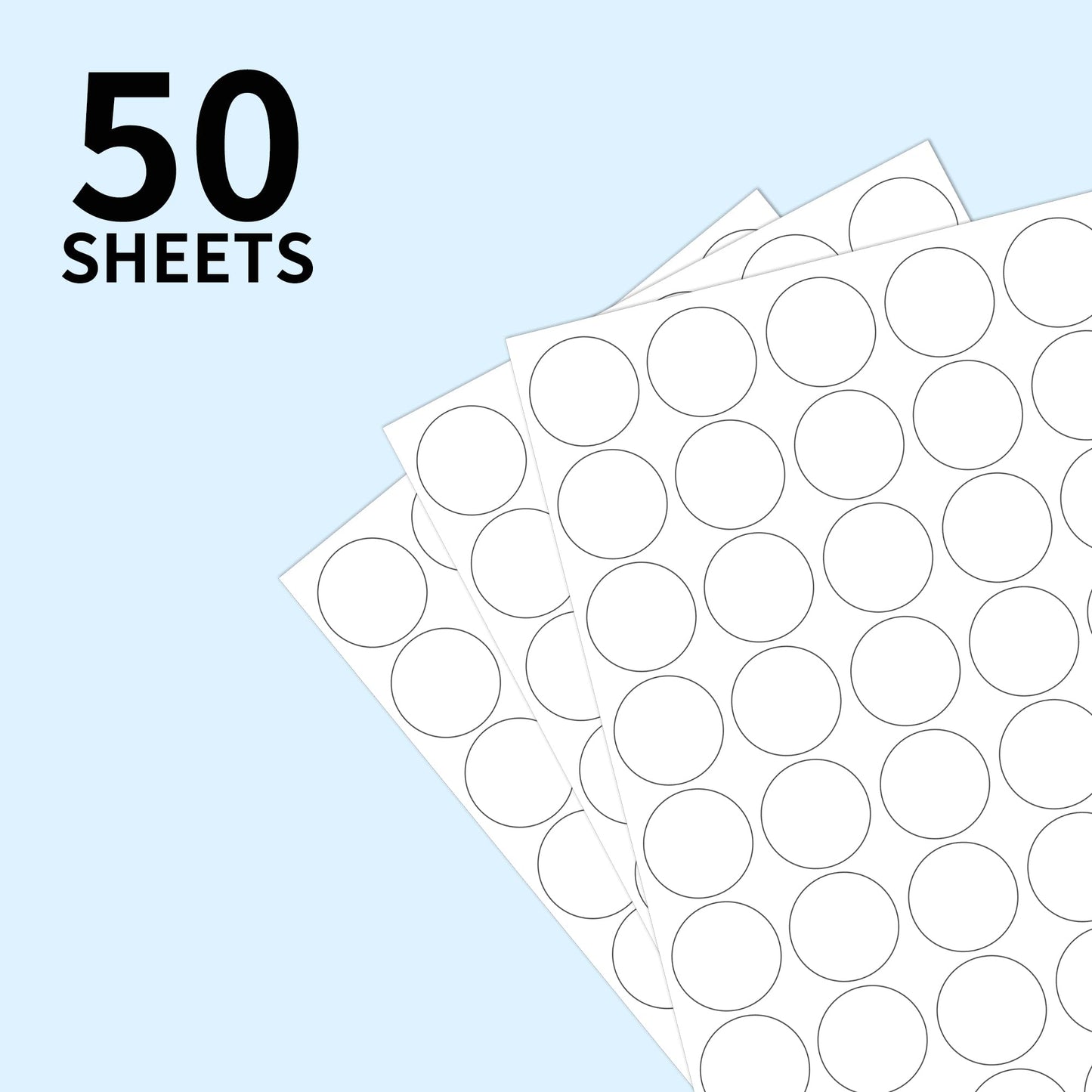 2000 PCS Circle Dot Stickers 3/4"" Round Color Coding Label Stickers,Color Coded Stickers Label Circle Stickers for Classroom, Office(White), fwi005 White