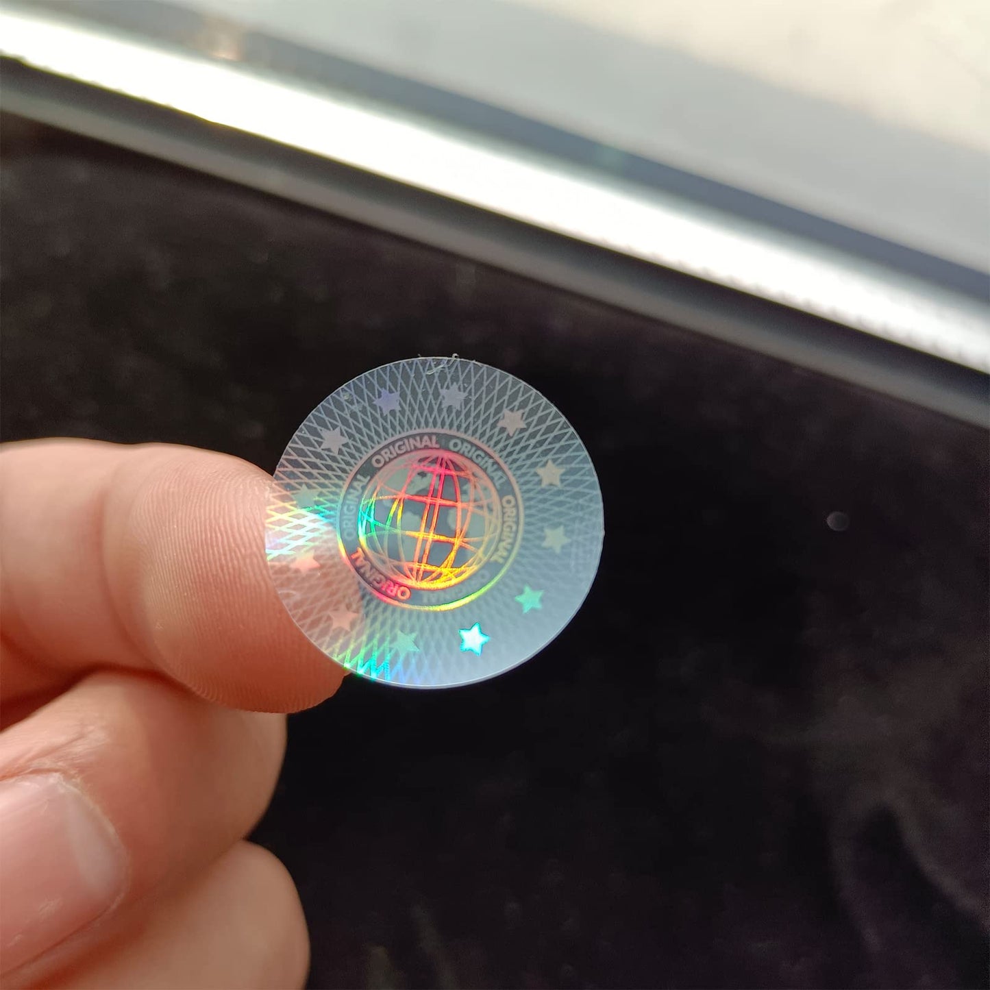 Tamper Evident Labels Hologram Transparent Blank Crystal Clear Sealing Package Seal Self Adhesive Security Warranty Void Tamper Proof Stickers Round 0.8 inch Diameter(320pcs) 1-320pcs