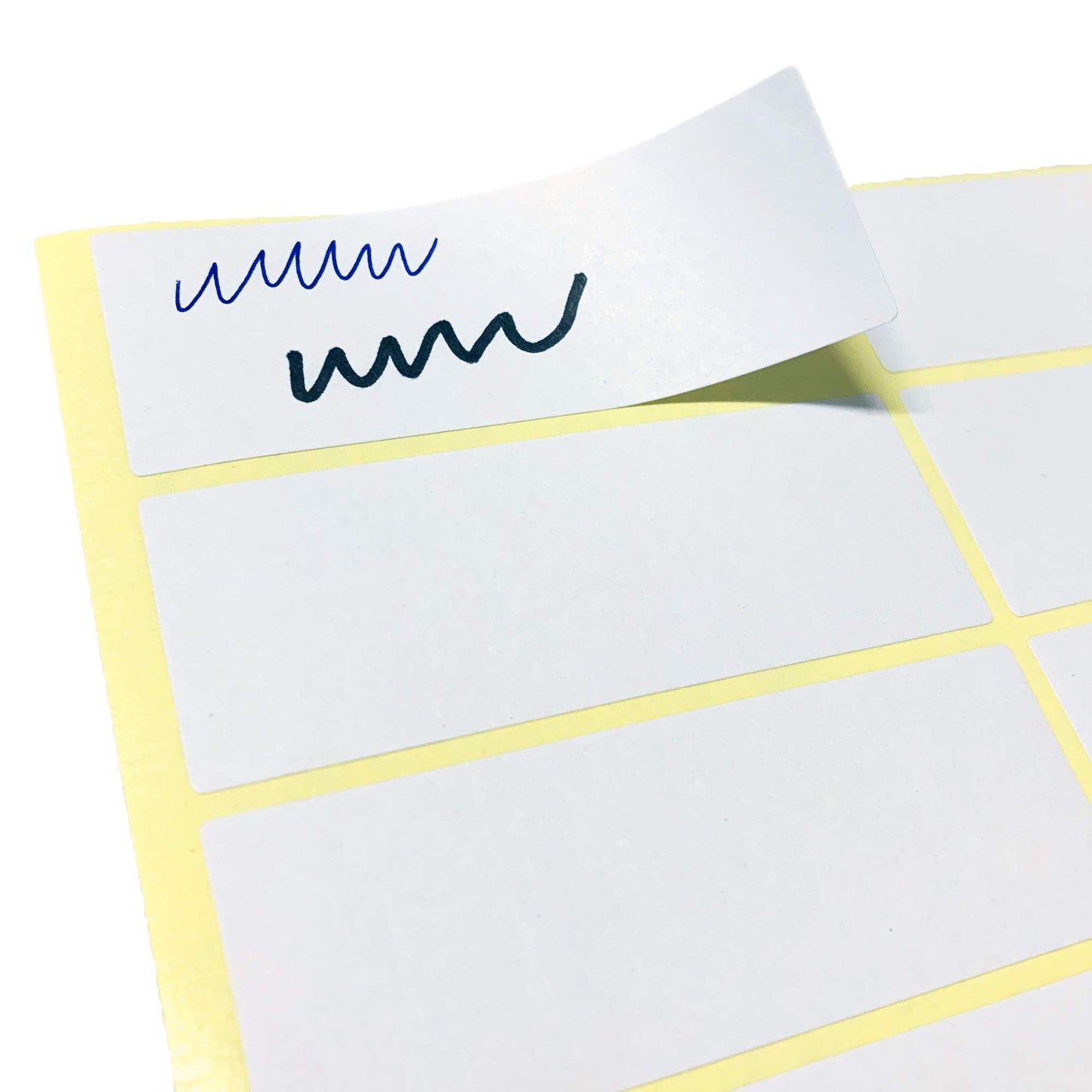 300 Pieces - White Sticky Labels to Write On, Blank Stick On Adhesive Stickers for Labeling - 2.75" x 1" 300 Pieces