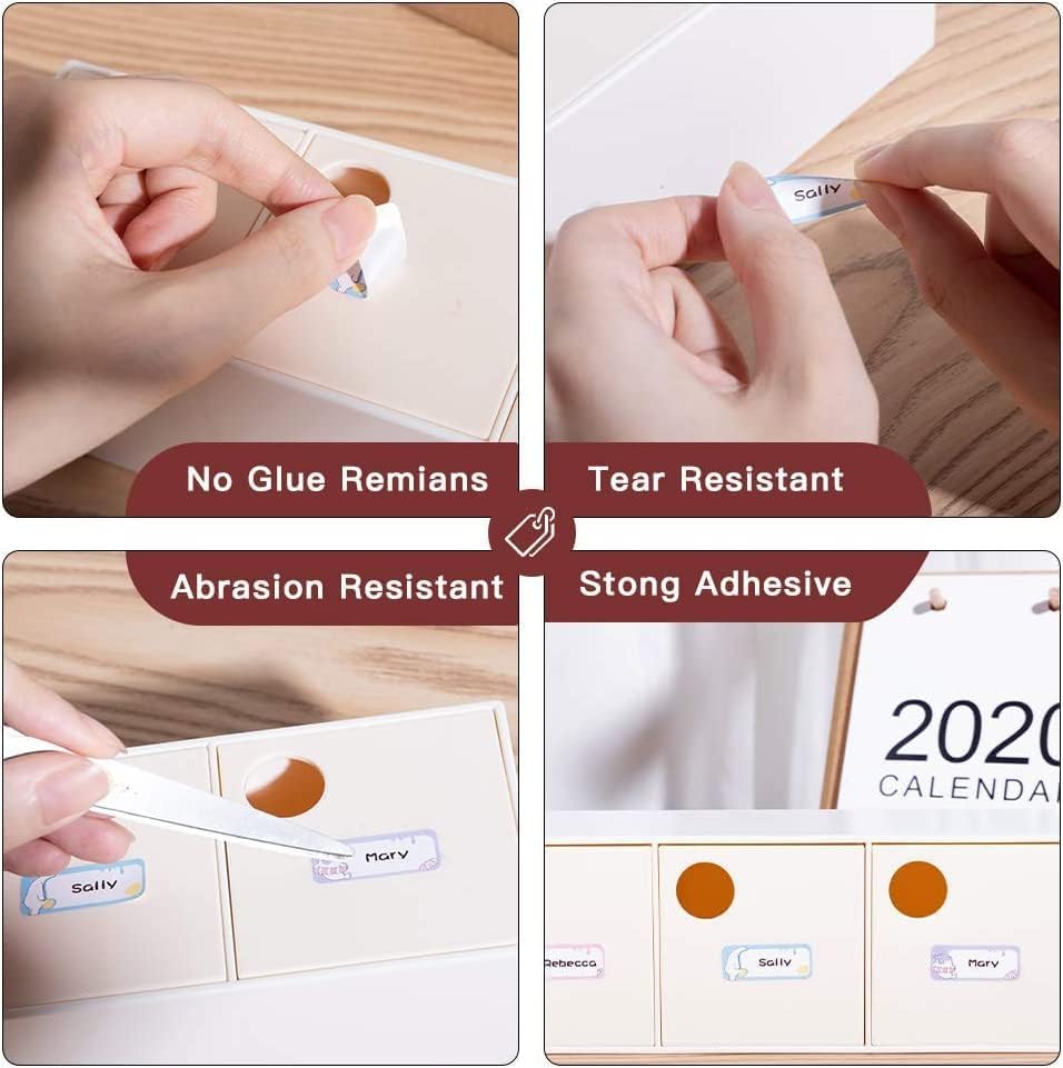Phomemo D30 1 Pack Adhesive Transparent Label Paper 1/2" X 1 1/8" (14mm X 30mm) 210 Labels/Roll