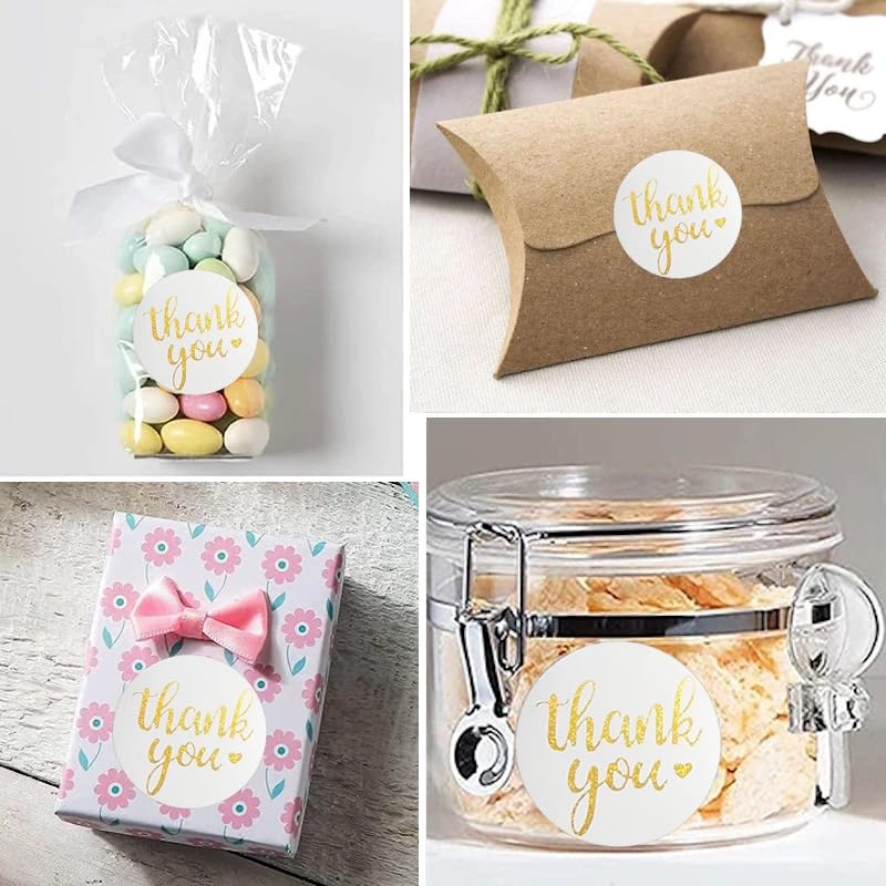 1.5 inch Thank You Sticker, 600 Pcs Roll. Sincere Gratitude Thank You Stickers Labels for Gift Wrapping, Invitations, Cards, Party Favors