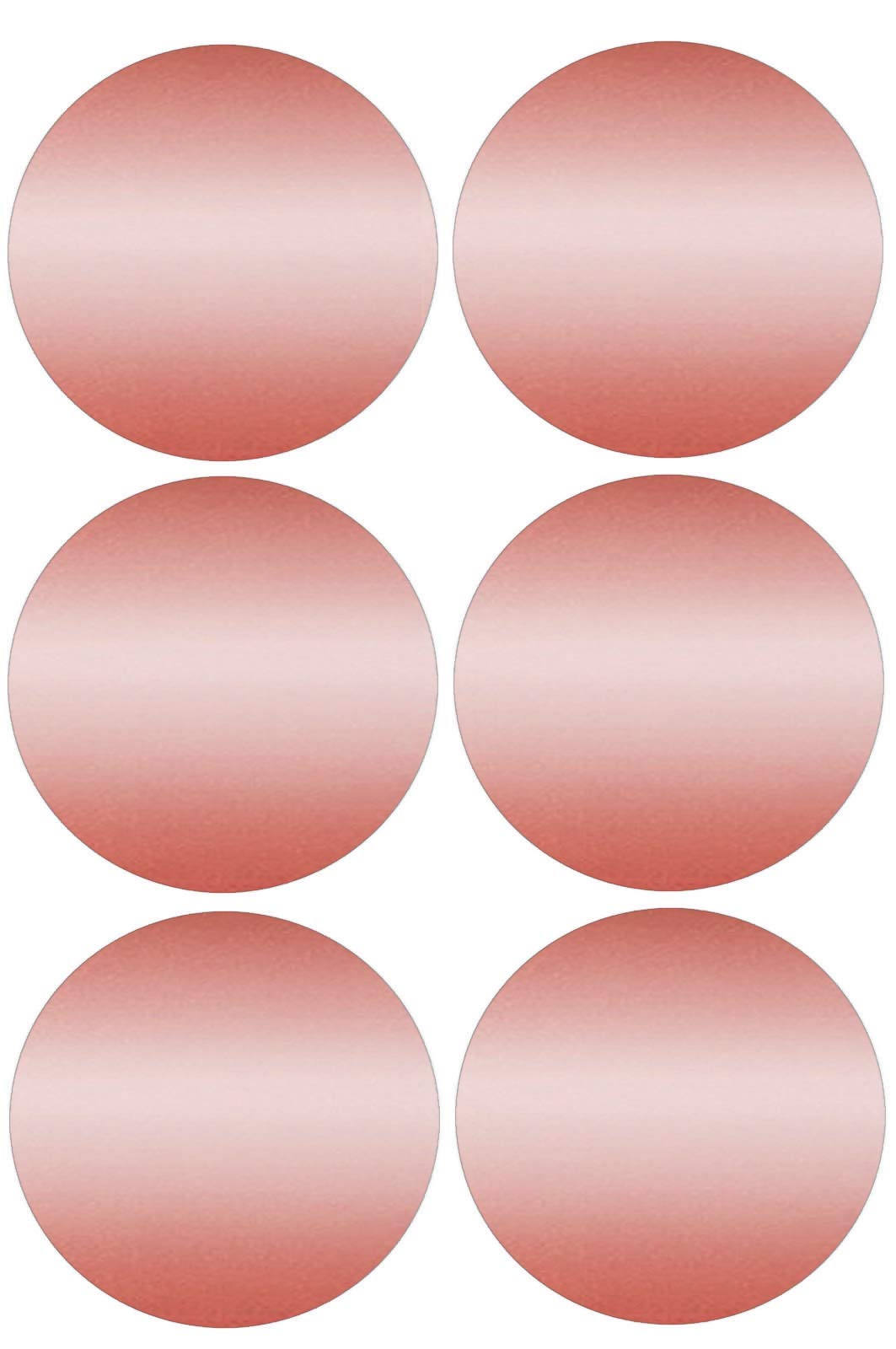 Royal Green Circle Sticker Labels 50mm Rose Gold Stickers 2 inch - 72 Pack Rose-gold 72-Pack