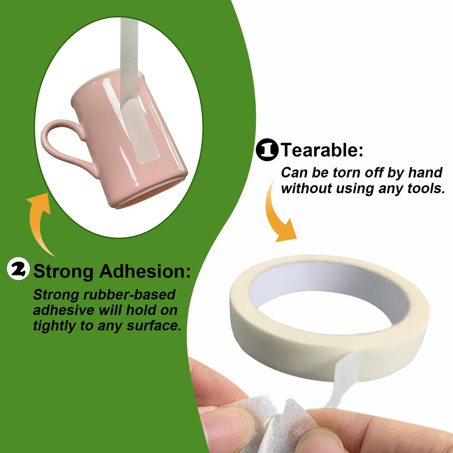 Freezer Tape to Write On 3/4in x 90ft Low Temperature Resistance Removable No Residue Freezer Tape for Food Containers Refrigerator Food Labels Container Labels 3/4in*30yars White