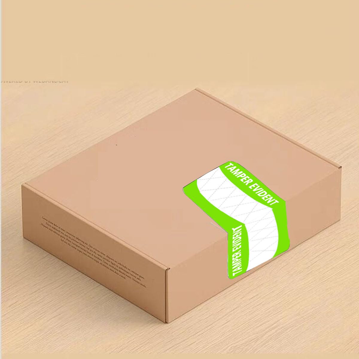 Tamper-Evident Direct Thermal Label, 2.2" x 6" Tamper-Evident Food Sealed for Freshness and Safety Labels,Package Sealed for Drink,Gift Packing(Pack-300)(Green)