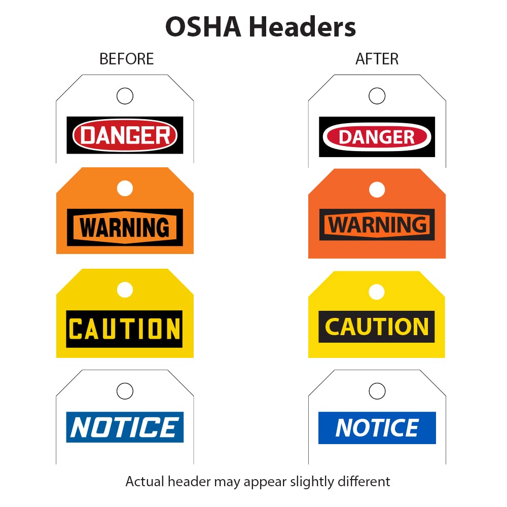 Accuform Signs MDT106CTP Safety Tag, Legend "Danger DO NOT USE", 5.75" Length x 3.25" Width x 0.010" Thickness, PF-Cardstock, Red/Black on White (Pack of 25)