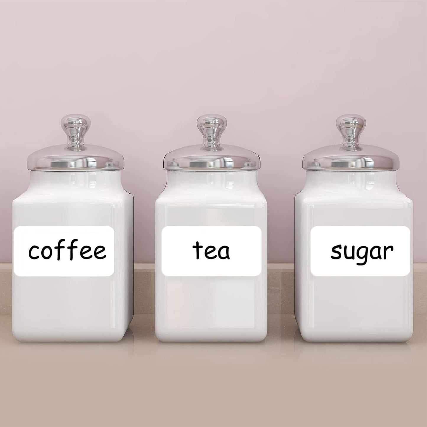 SVNOOC Multi-Use Removable Labels, Dry Erase Labels Stickers, White, Non-Printable, Blank Labels, Reusable Sticky Notes (2x4 inches) 2x4 inches
