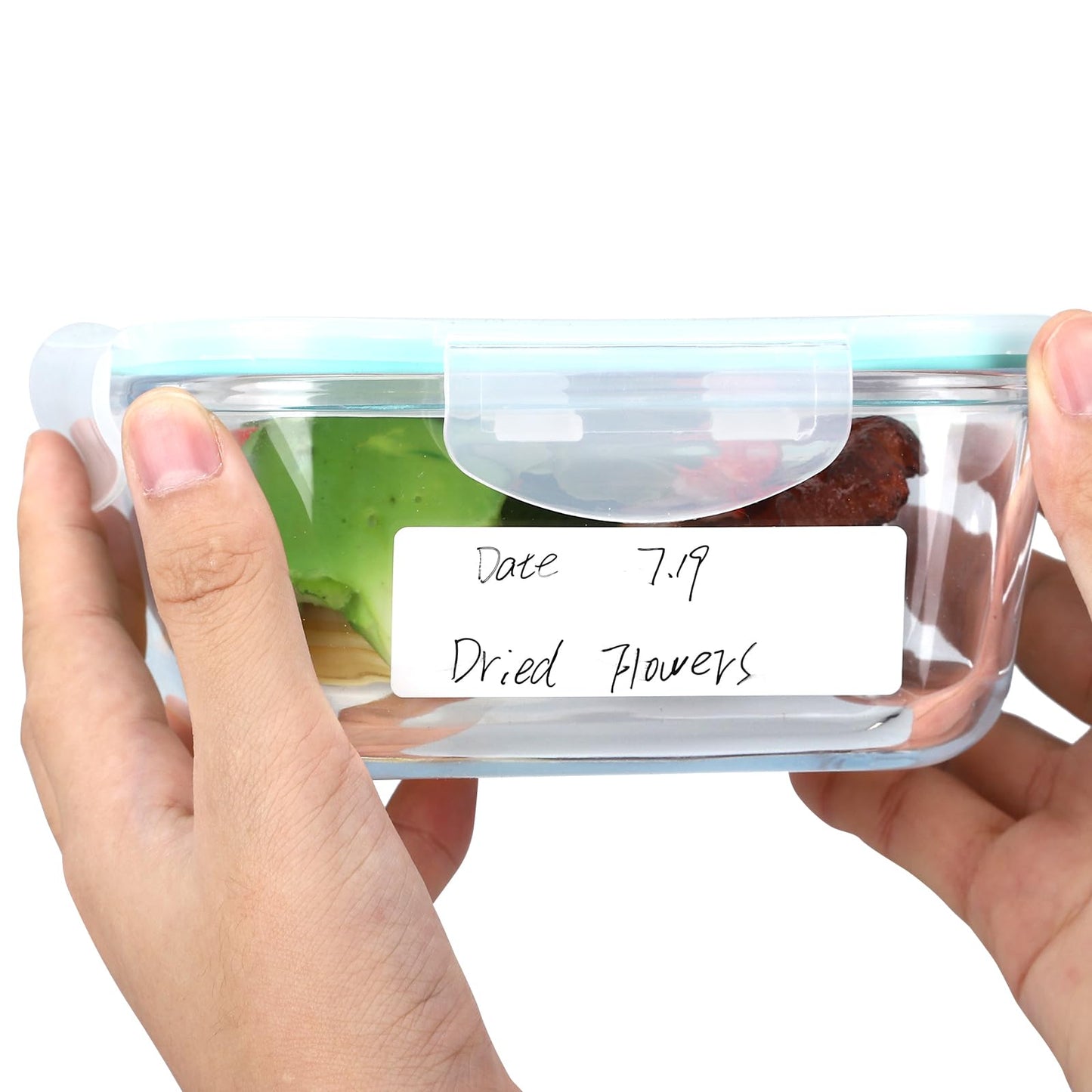 Blank Removable Freezer Labels, Removable Labels Water Oil Resistant for Food Containers Jars Pantry Organization (500-PCS, 1 * 2INCH) 1*2INCH 500-pcs
