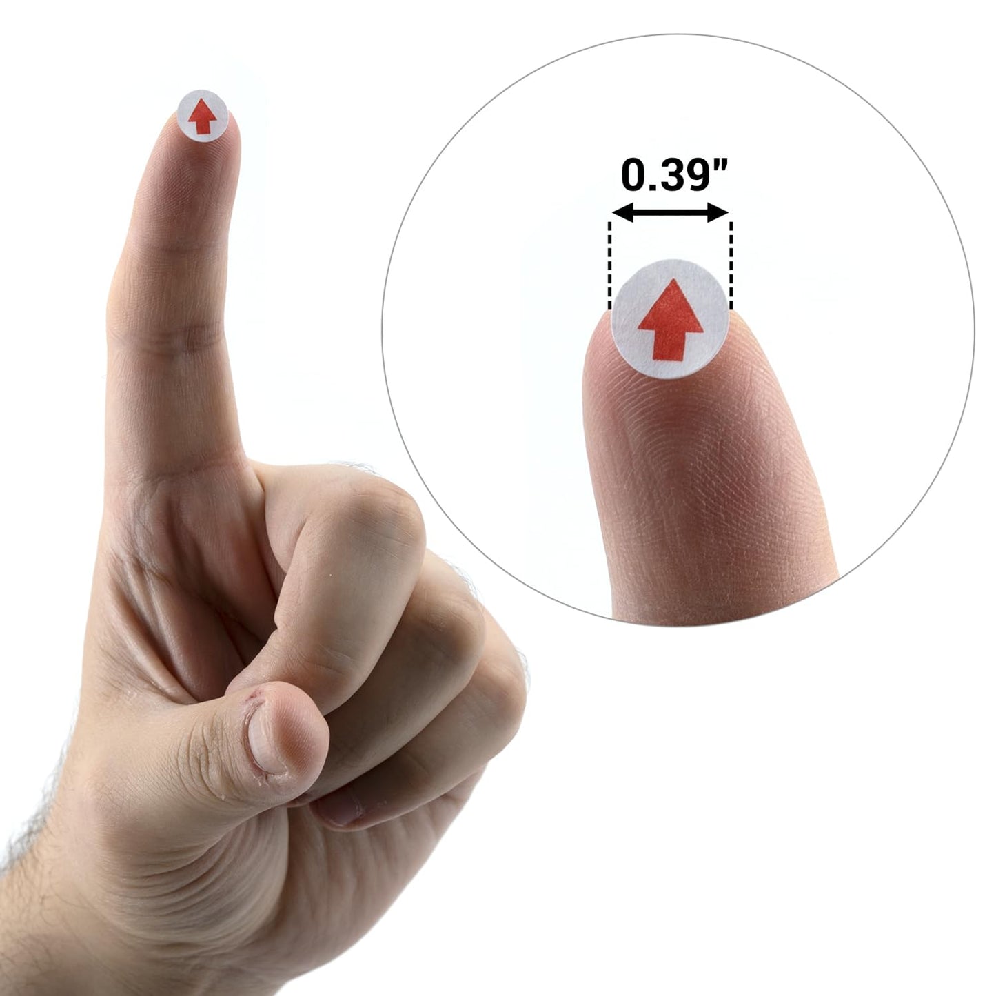4950 Pcs Round Arrow Stickers Red Arrow Dot Stickers Self Adhesive Defect Indicator Small Arrow Stickers Labels Multipurpose Arrow Signs for Products Inspection, Inventory Organizing, DIY