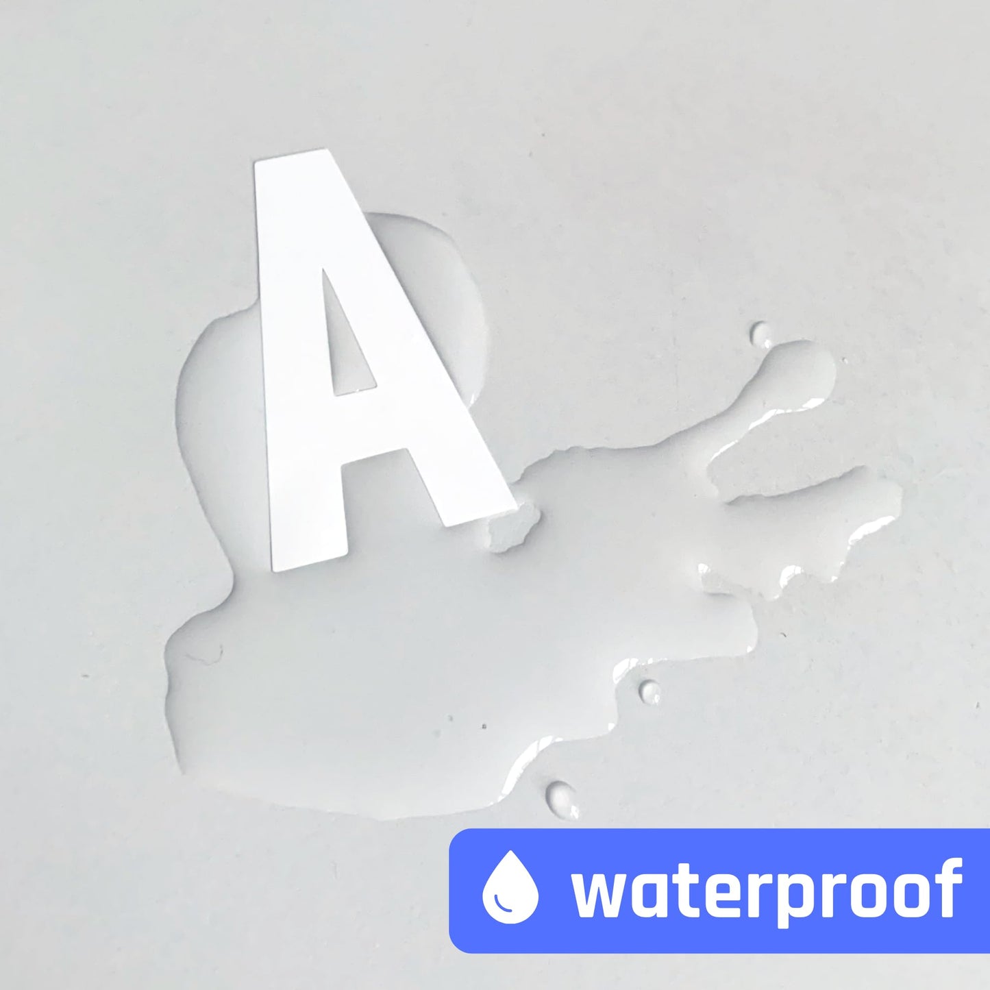 30 Sheets, 2 inch - Large White Vinyl Letter Stickers, Self Adhesive Stick on Alphabets, Waterproof Outdoor Use 30 Sheets
