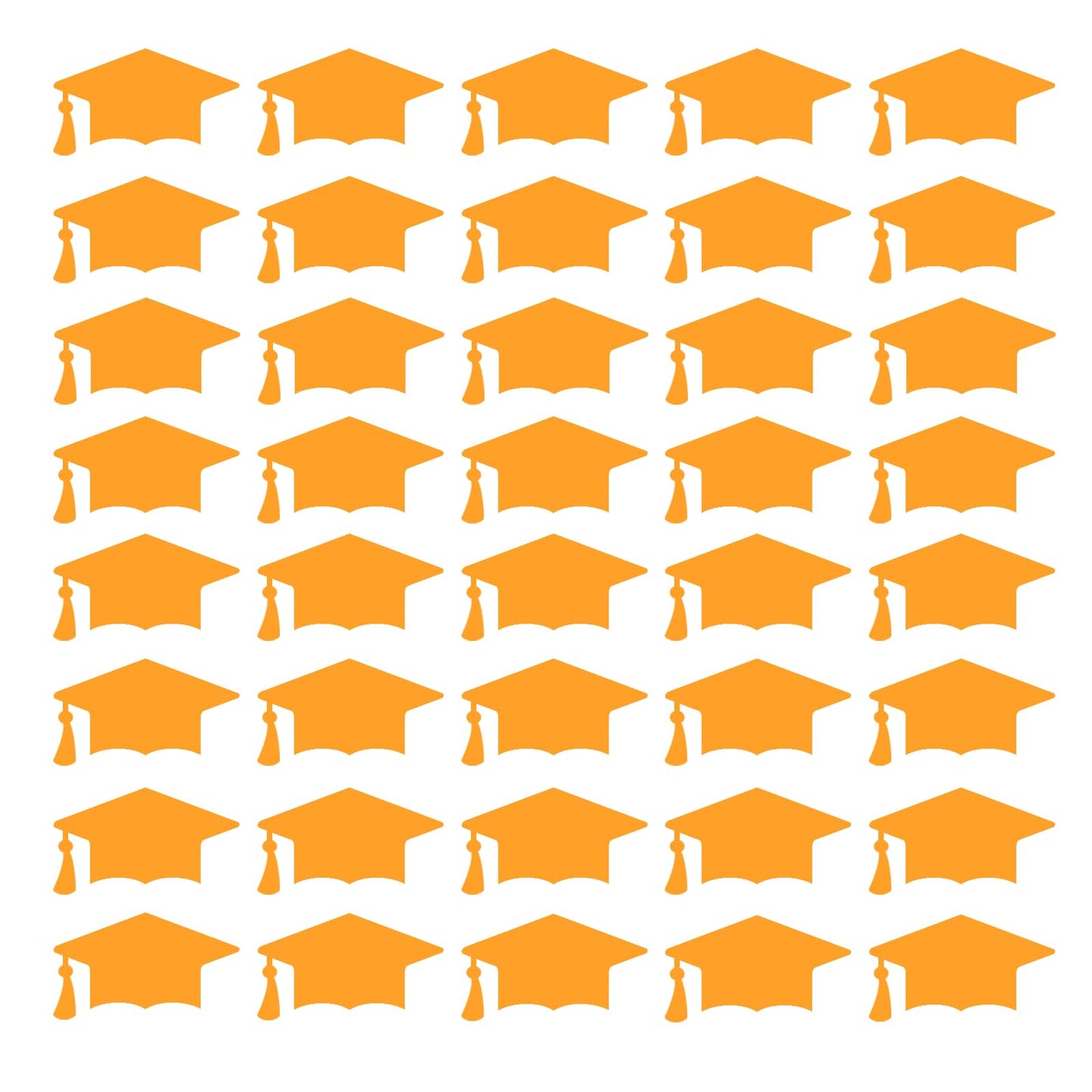 120PCS Graduation Cap Label Stickers Self-Adhesive Grad Hat Stickers Sealing Labels Grad Party Favor Labels for College High School Graduation Party Decor Envelopes,Chocolate,Cards Gift Wrap(Yellow) Yellow
