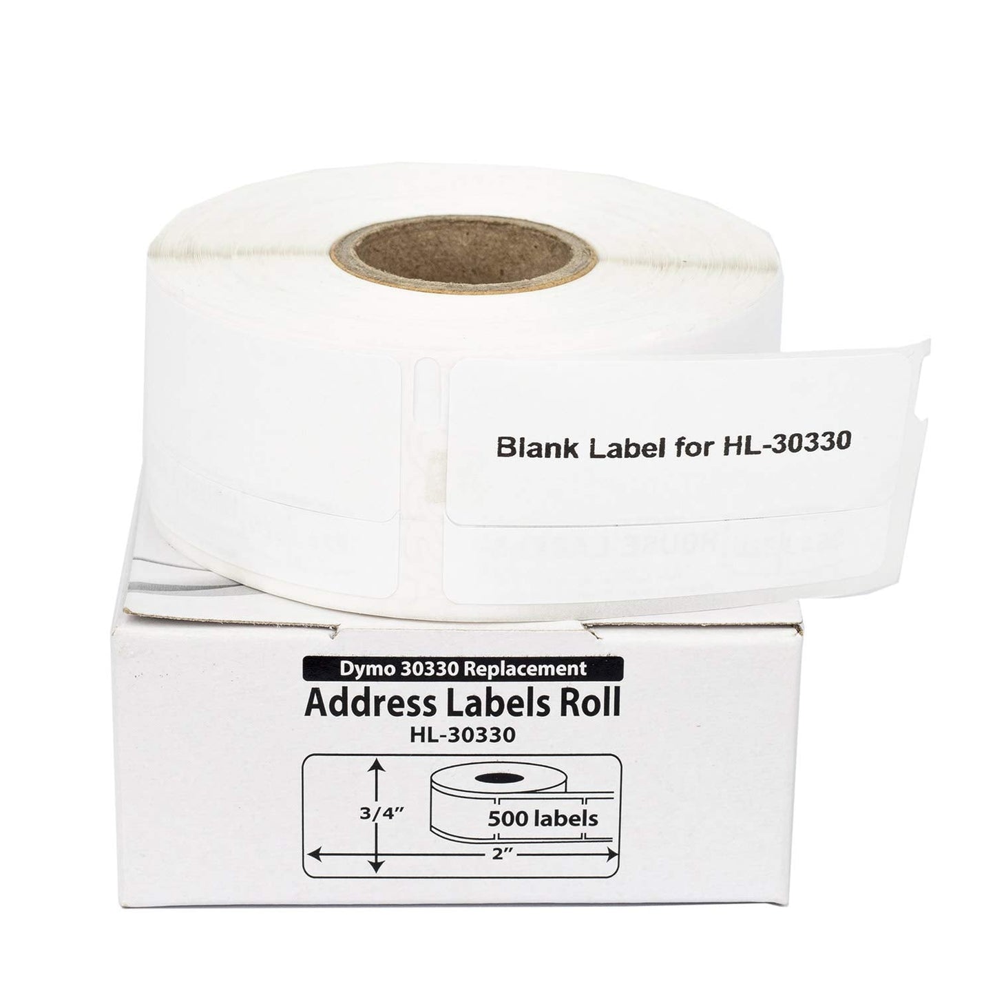 Houselabels 3/4 x 2 Inches Dymo-Compatible 30330 Multipurpose Labels, 1 Roll, 500 Labels per Roll 500 Count (Pack of 1)