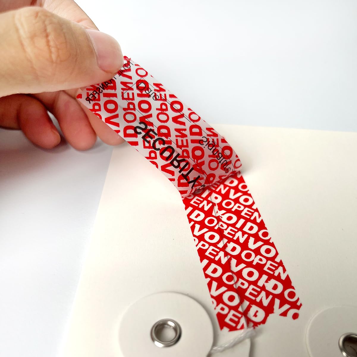 210 PCS Tamper Evident Seals 1x3.5inch Tamper Tape Tamper Proof Stickers Total Transfer Tamper Tamper Evident Tape Security Tape (Silver) Silver