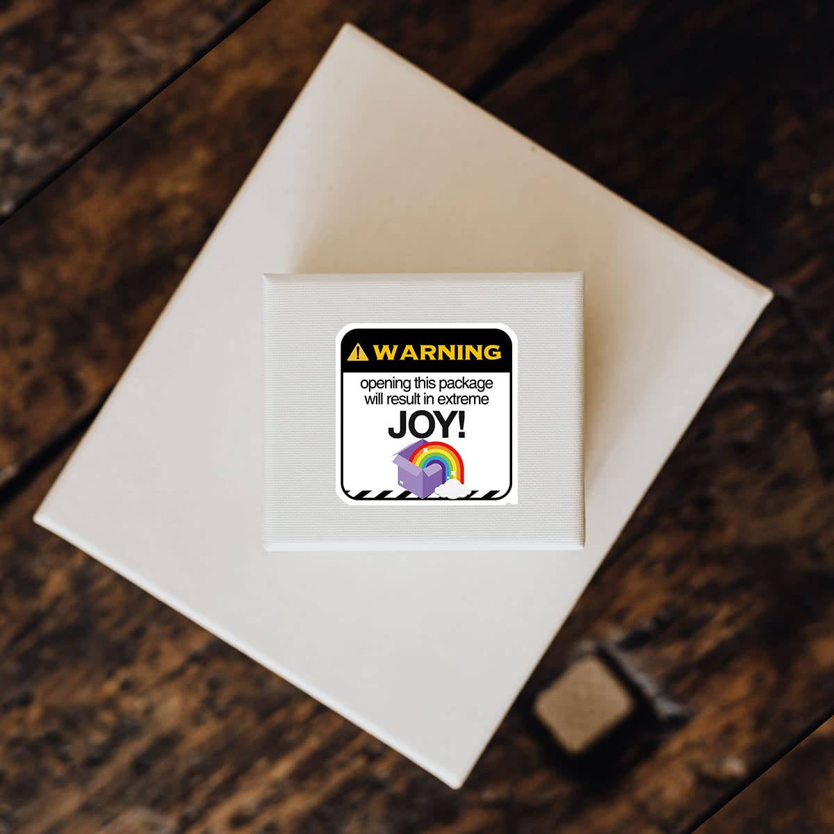 480 PCS Extreme Joy Warning Small Business Stickers,Cute Rainbow Warning Small Business Stickers,Small Business Stickers,Thank You Stickers,Business Packaging Stickers Envelop Seals