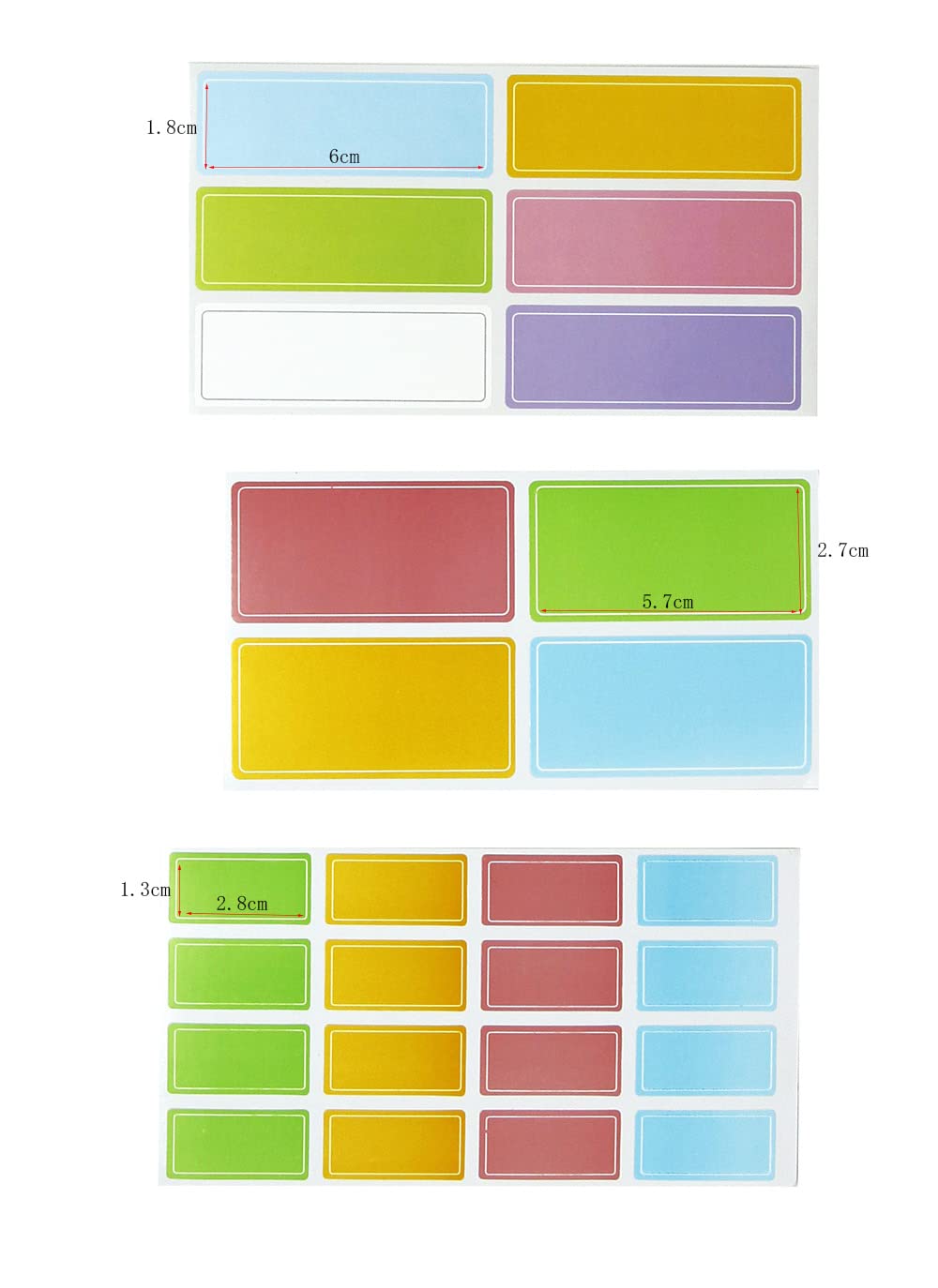 260 Pcs Waterproof Removable Labels Bottle Labels Daycare Bottles Self-Adhesive Name Label Stickers for Kids School Supplies