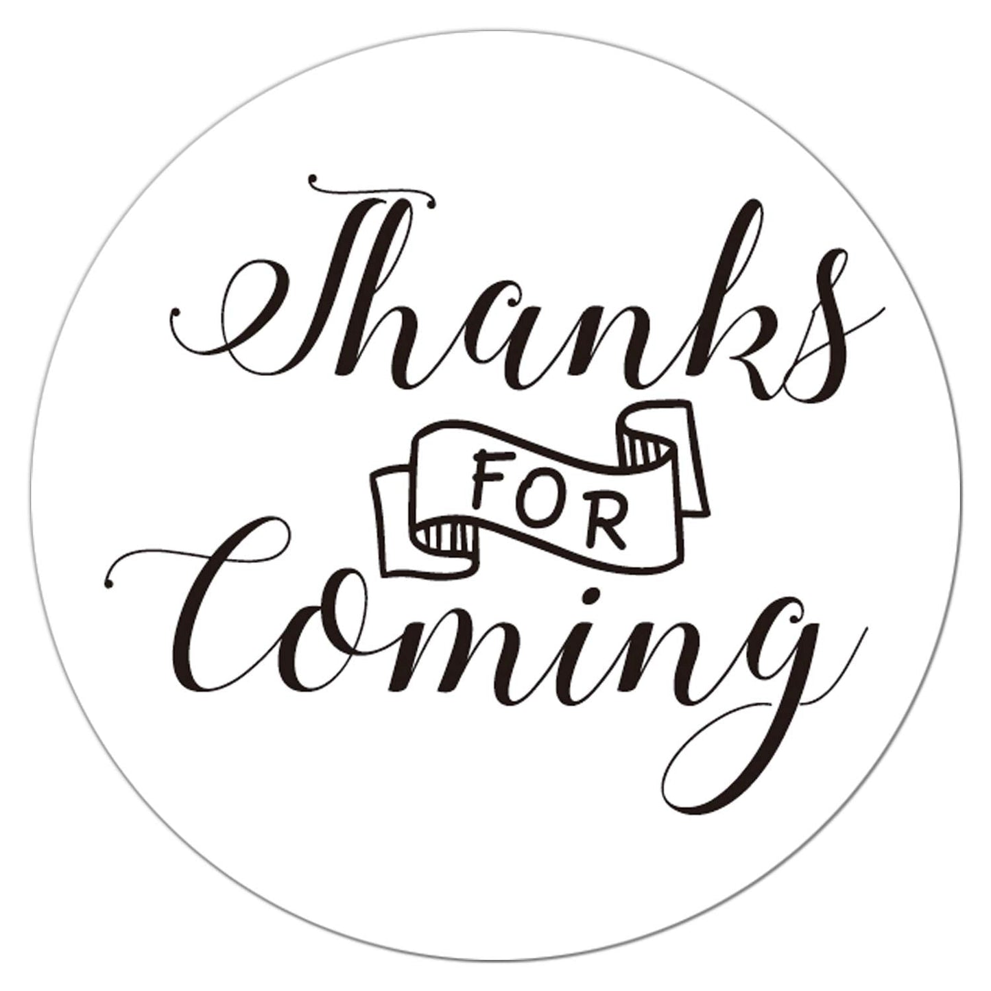 Wedding & Baby Shower Thank You Stickers - 2 Inch Circle Labels, 50 Pack
