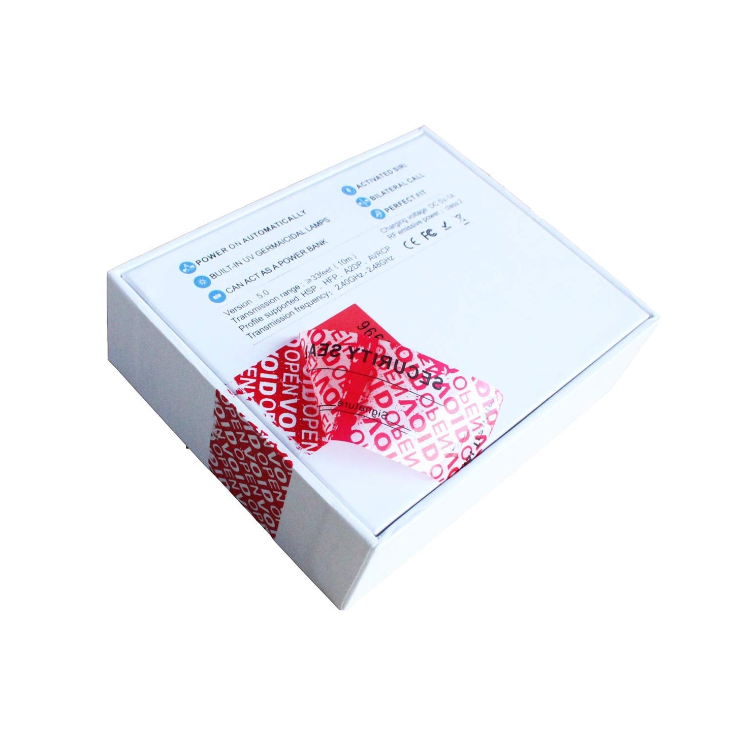 100pcs 30x90 mm Red 100% Total Transfer Tamper Evident Security Warranty Void Stickers/Labels/Seals with Serial Numbers