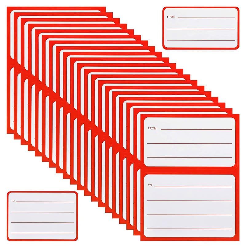 100 Self-Adhesive to/from Address Mailing Labels, Perfect for Boxes, Envelopes, and Shipping (4.5x3.5 Inch).