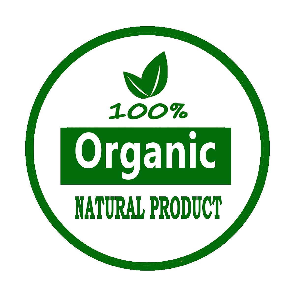 YOUOK 1.25INCH 100Percent Organic Natural Product Adhesive Stickers Labels for Food Package, Box, Bags, Wrap, Envelope Sealing and Decorative(500pcs)