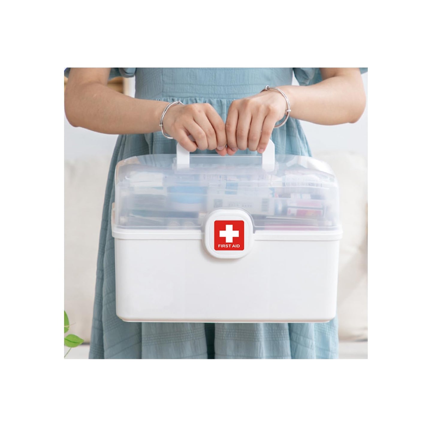 10 pcs First AID Stickers, Waterproof Emergency Treatment Labels, Bubble Free Self Adhesive Peel and Stick Vinyl Decal (10x10 cm) 10x10 cm