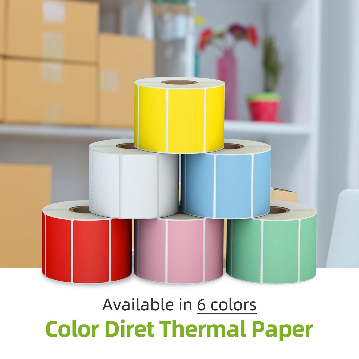 2.25" x 1.25" Pink Direct Thermal Labels, Replacement for Self-Adhesive Address Shipping Barcode Thermal Stickers, Compatible with Rollo & Zebra Thermal Label Printer(1 Roll, 1000 Labels) Pink 1 2.25" x 1.25" | 1 Roll