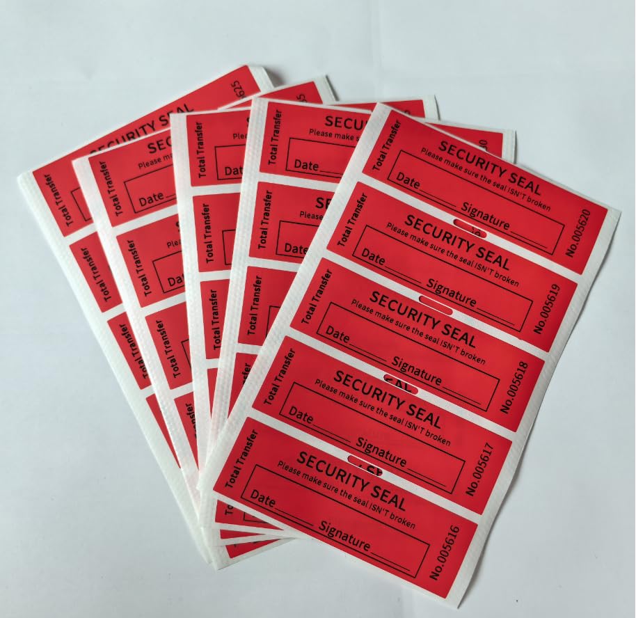 100PCS Void Stickers Tamper Evident Void Stickers,Writable Security Warranty Seal, Security Labels, (1 * 3.15 inch,Red)