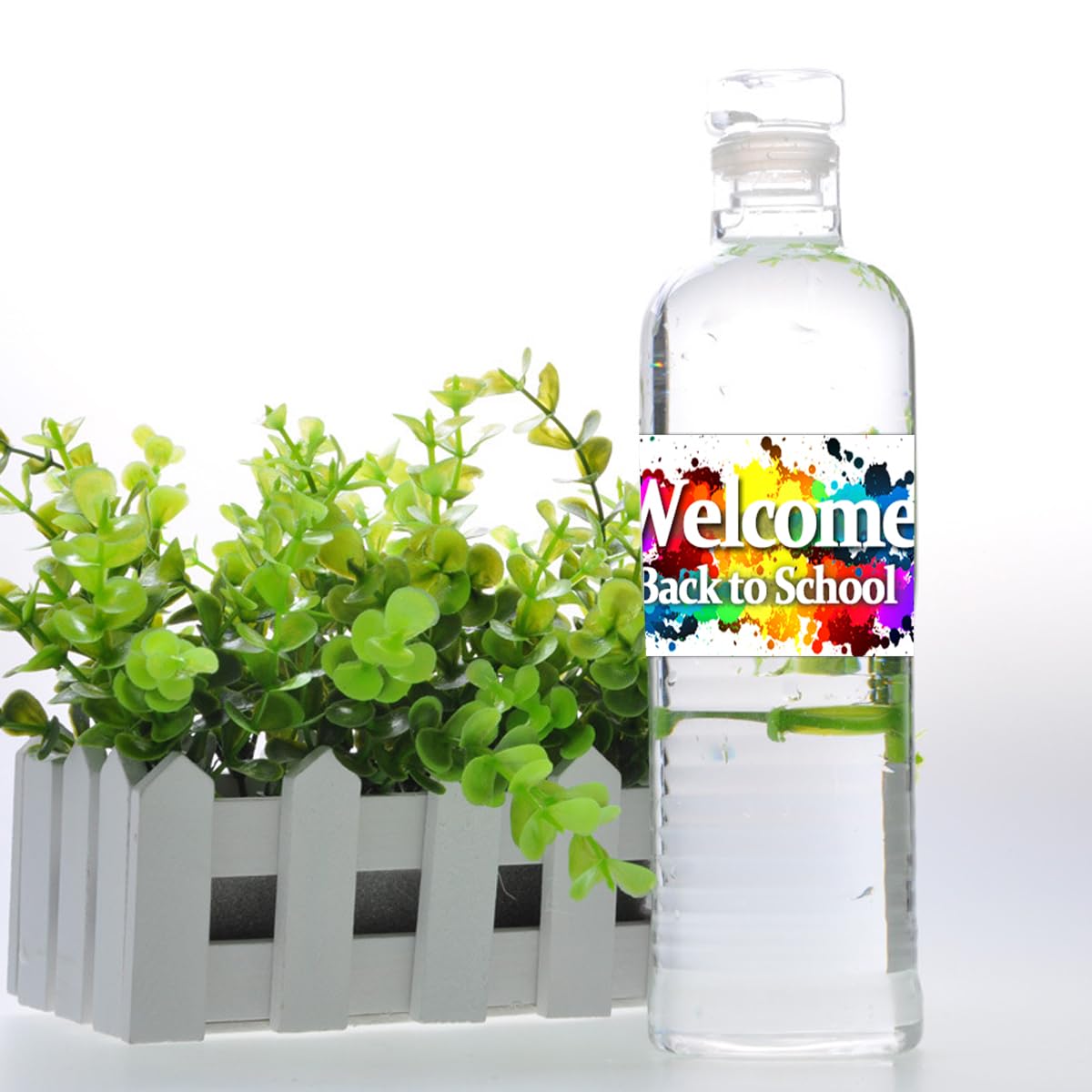 Welcome Back to School Water Bottle Labels Decoration Stickers for School Classroom