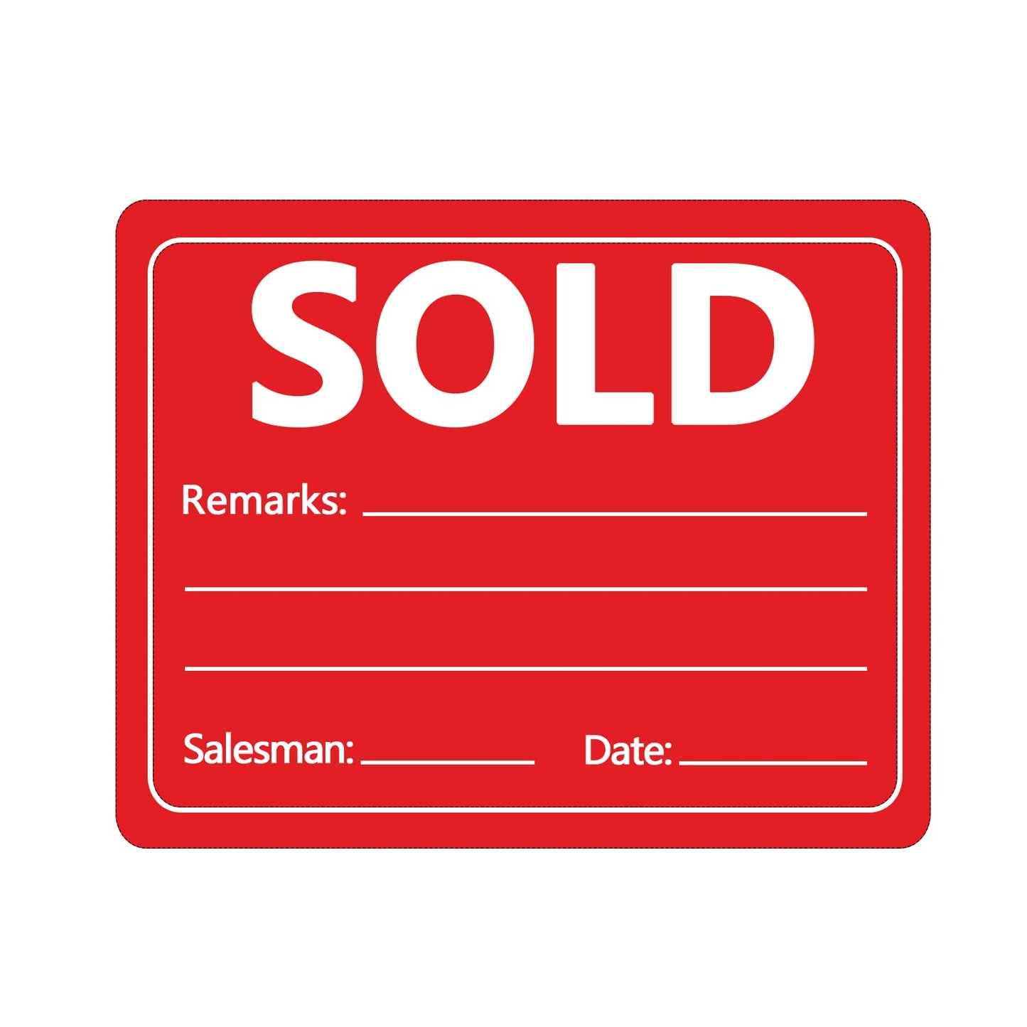 Top label Products Sold Stickers,2 Inch Salesman Remarks Labels for Retail Small Business Shop,500 Pcs Per Roll