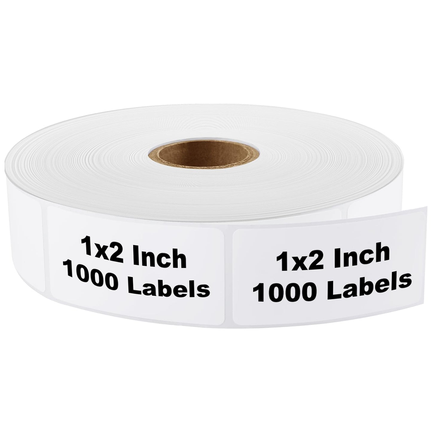 MaxGear 1000 Removable Freezer Labels 1x2 Inch, Waterproof Oil Resistant Stickers for Food Containers Pantry Jars Organization, No Residue Easy Peel Design, 1 Roll 1"x2"