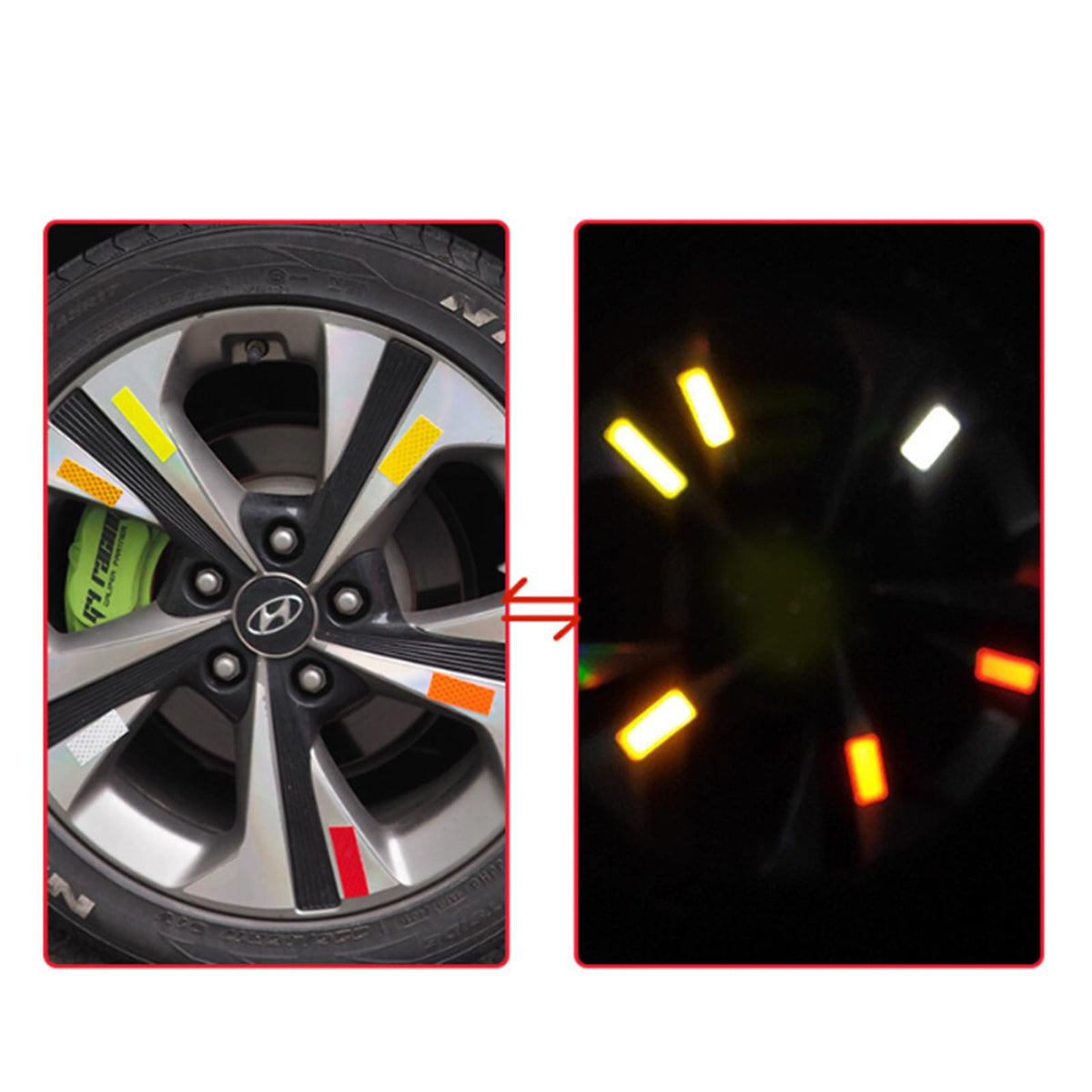 Reflective Tape 3cmx5m Safety Warning Tape Waterproof PVC Self-Adhesive Strip Security Marking Tape Night Strong Reflective Stickers for Automobiles,Electric Vehicles and Motorcycles White