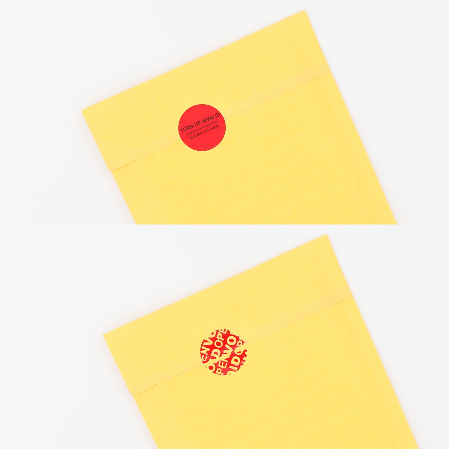 Tamper Evident Security Stickers Diameter 1 inch Round Red Complete Transfer Tamper Proof Labels Safety Torn up Invalid Seals Tape (Red 200pcs)